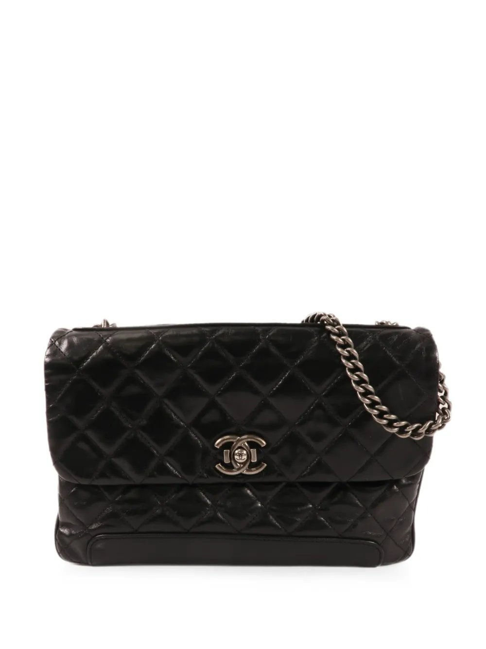 CC turn-lock shoulder bag