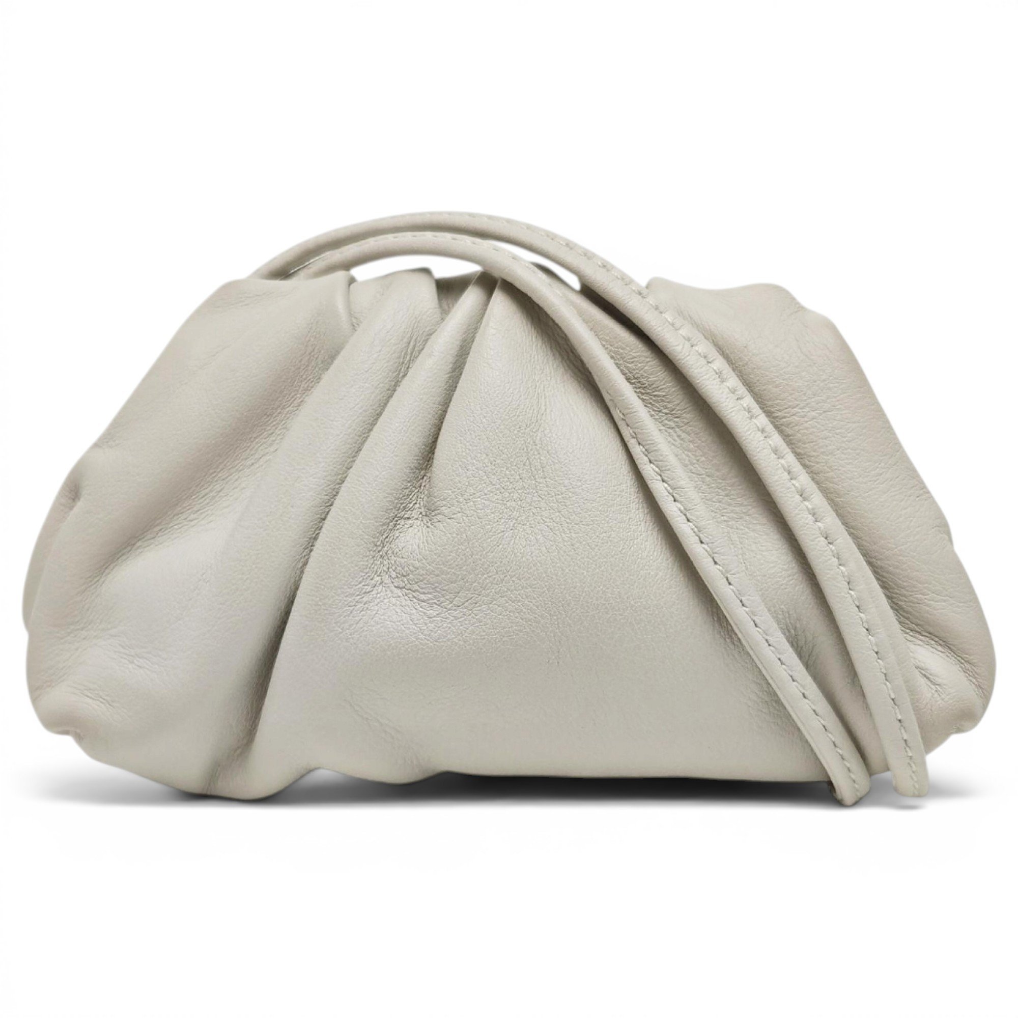 Pouch leather handbag