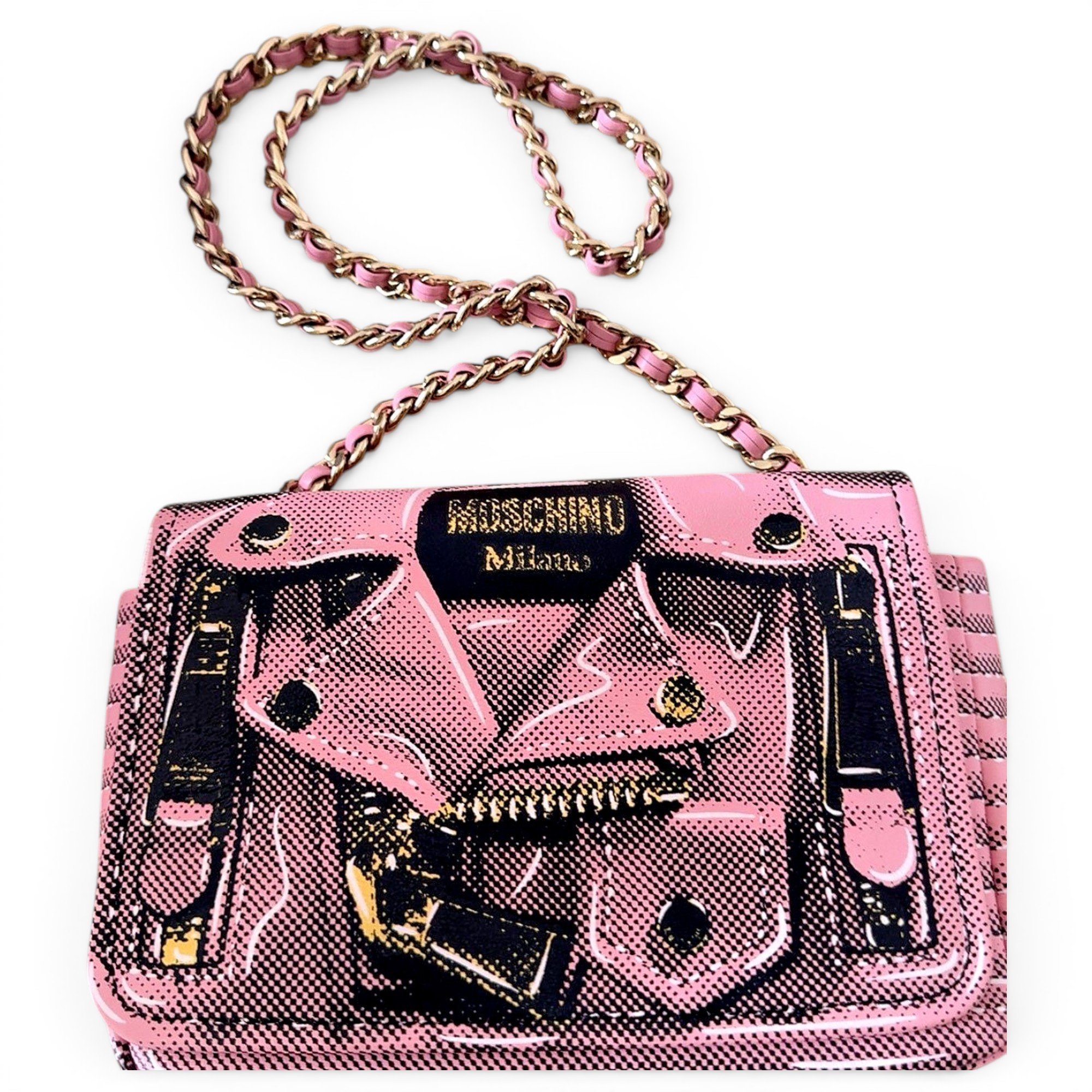 Biker leather bag
