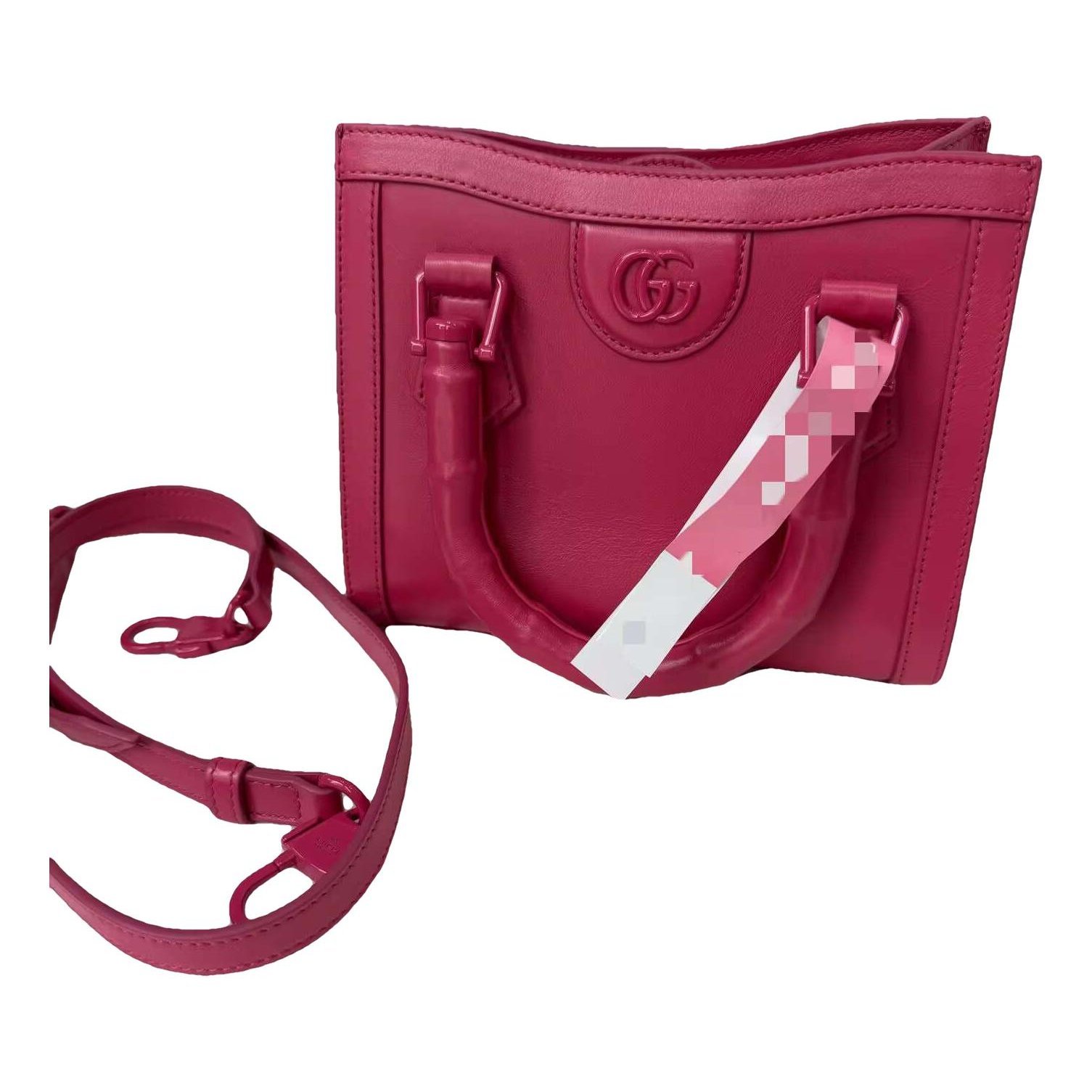 Diana Bamboo leather handbag