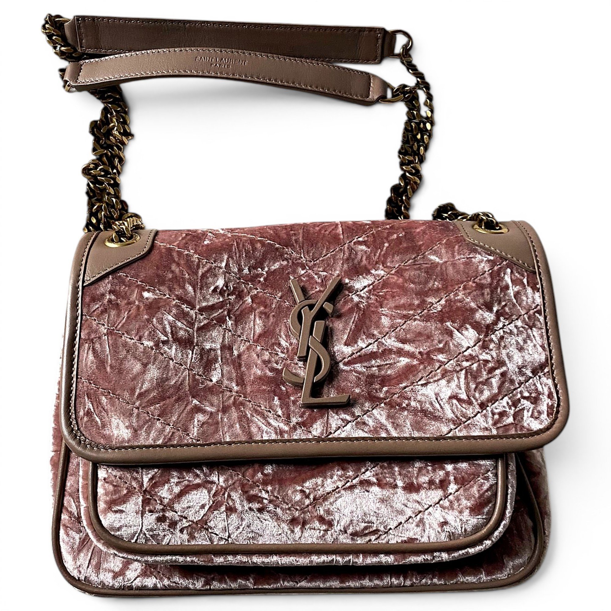 Velvet clutch bag