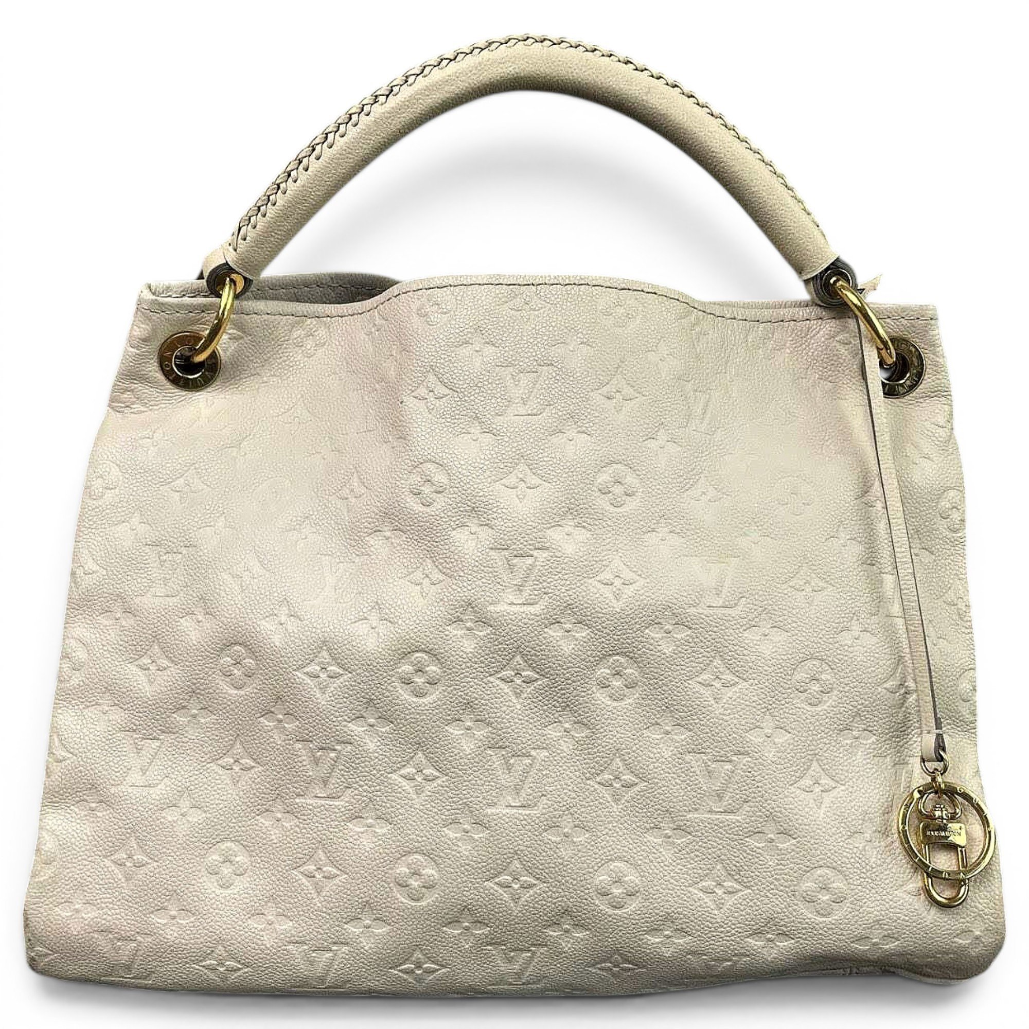 Artsy leather handbag
