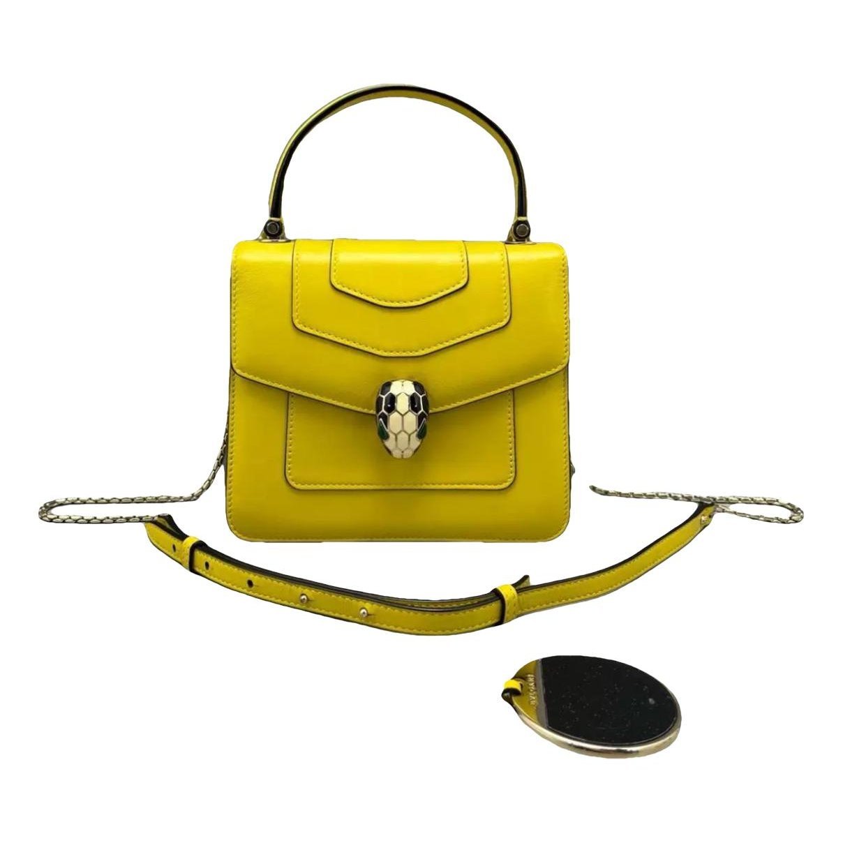 Serpenti leather handbag