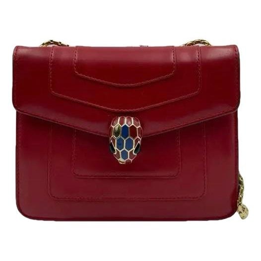 Serpenti leather handbag