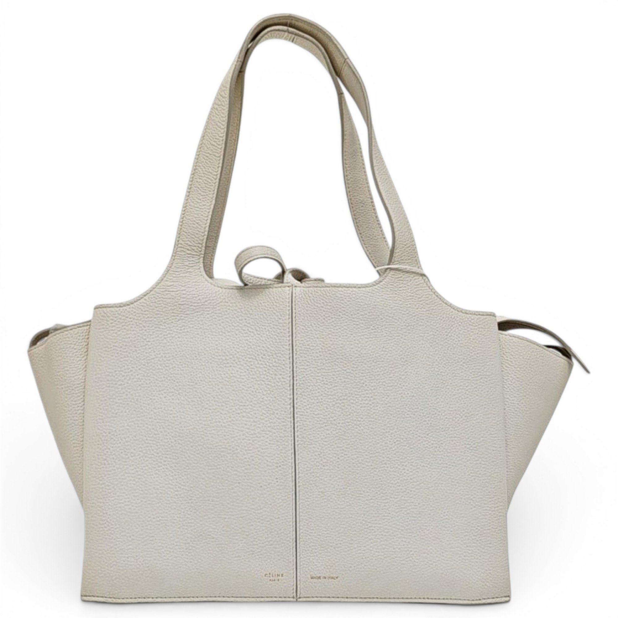 Tri-Fold leather handbag