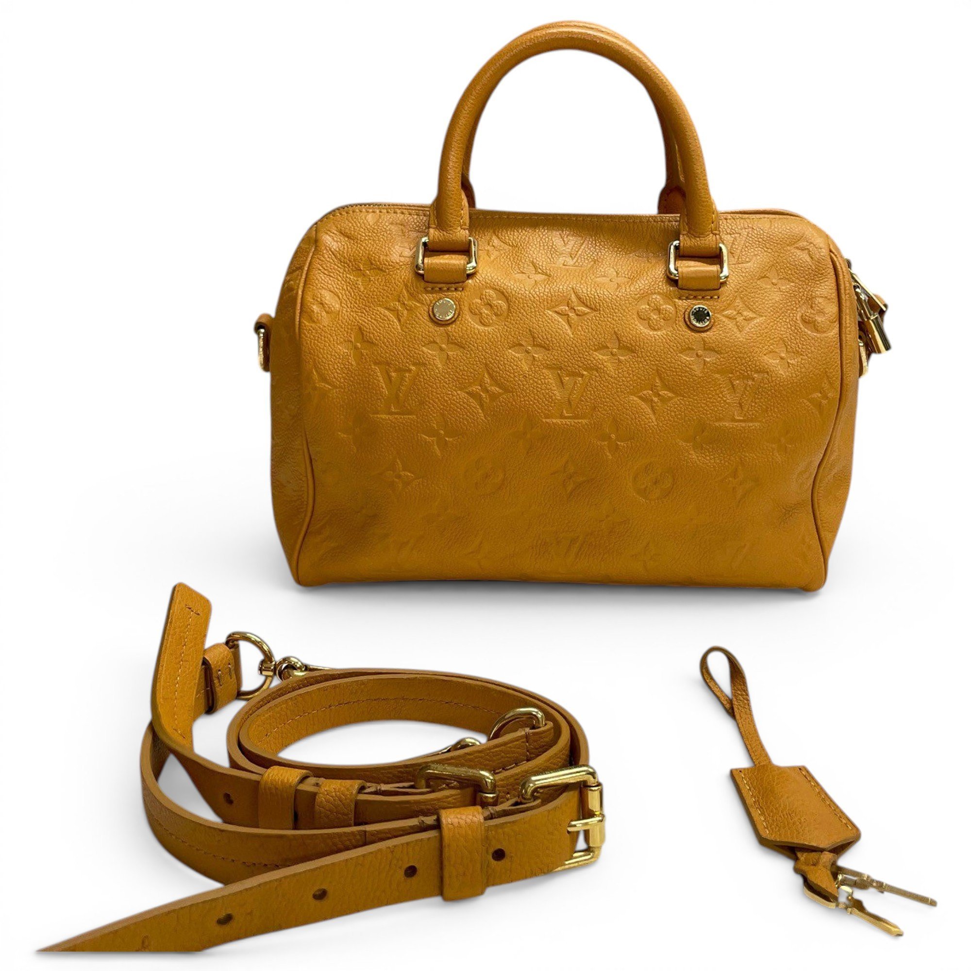 Speedy leather handbag