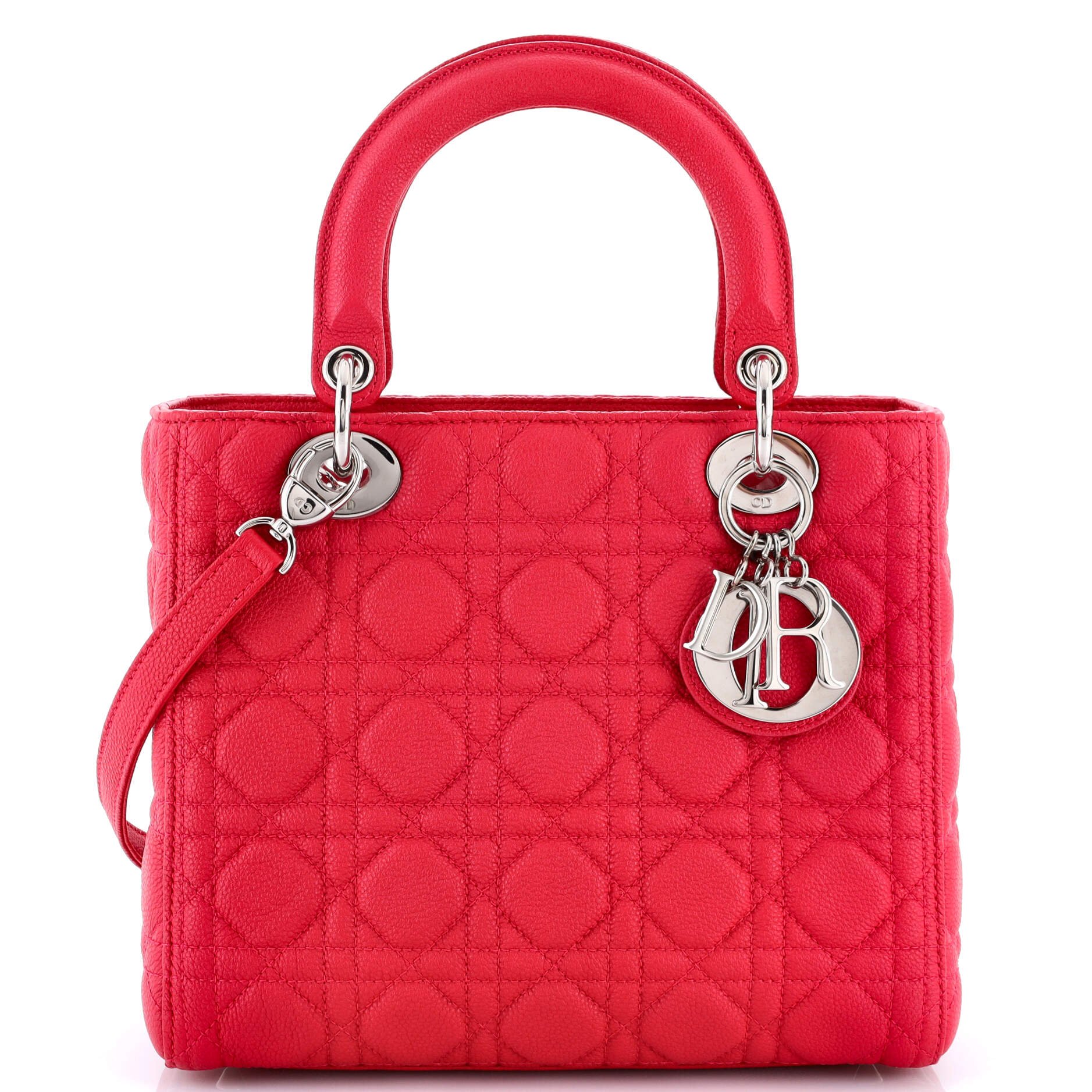 Dior Lady Dior Bag Cannage Quilt Grained Calfskin Medium