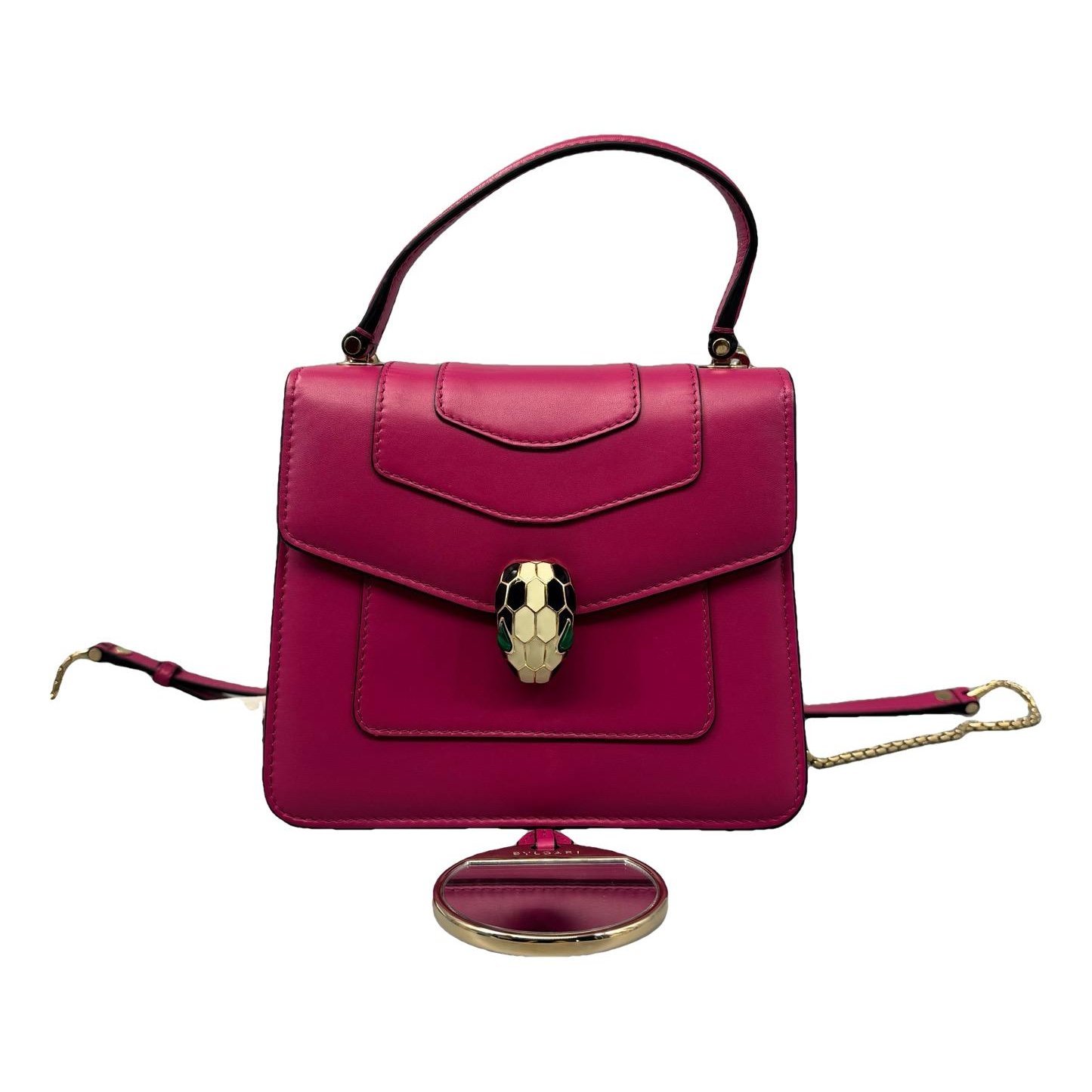 Serpenti leather handbag