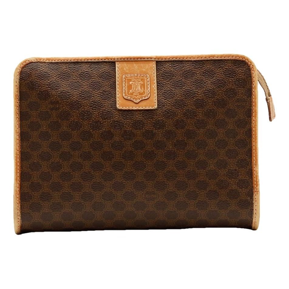 Triomphe Vintage cloth clutch bag