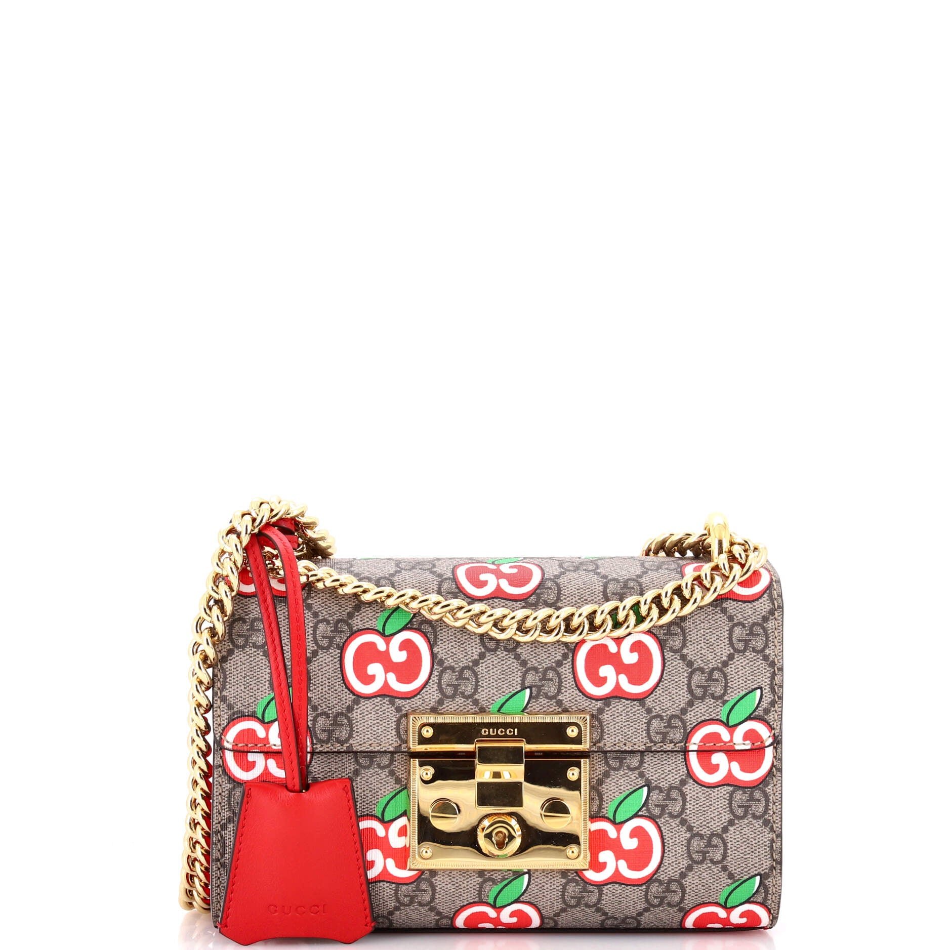 Padlock Shoulder Bag Printed GG Coated Canvas Small