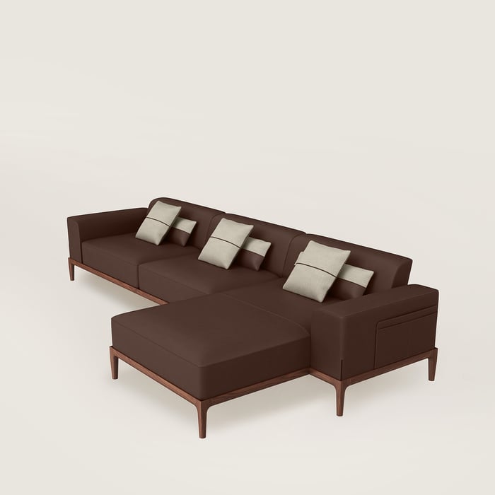Chocolat Sofa Sellier 2-seater With Lounge Chair