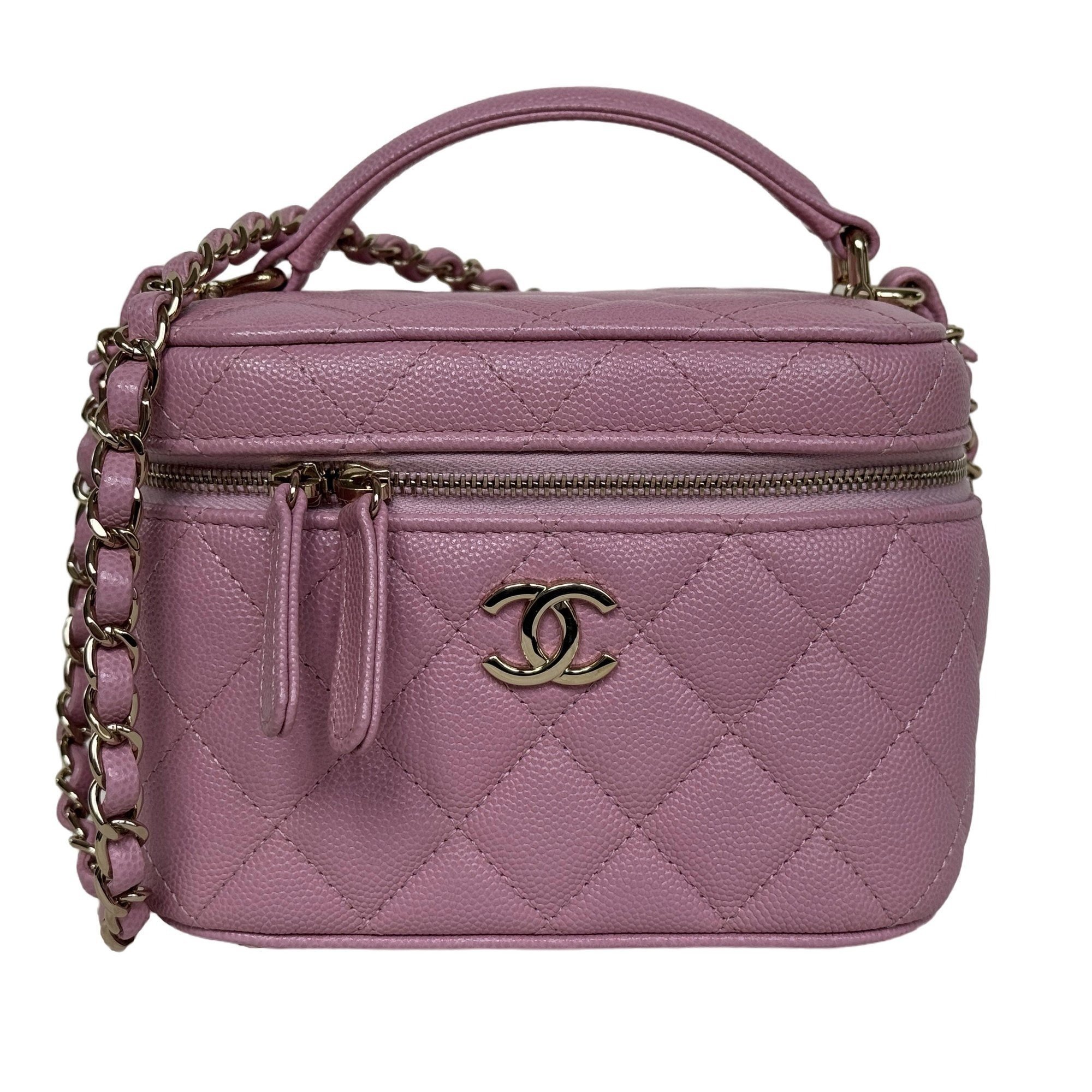 Vanity leather handbag