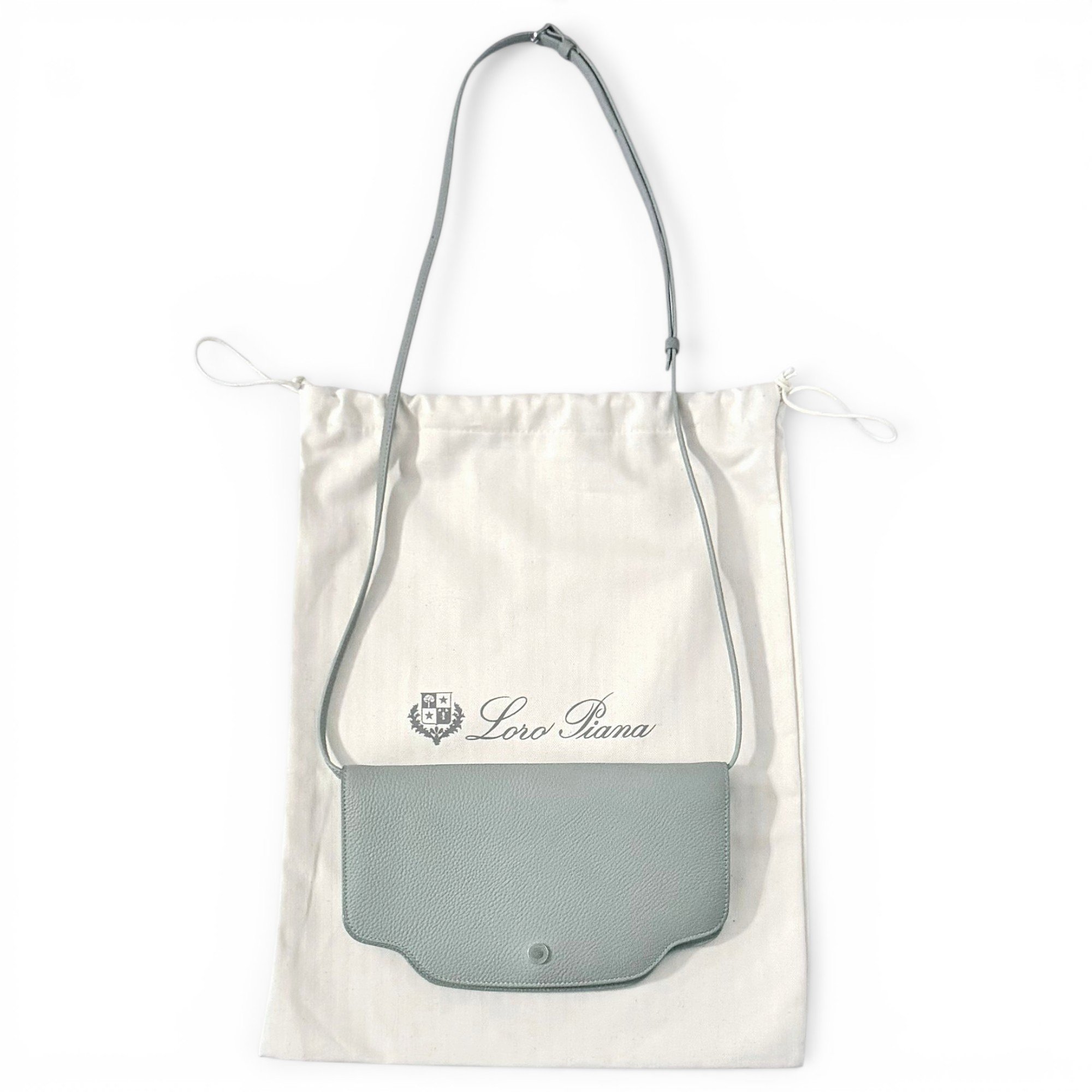 Loro Piana Sesia leather crossbody bag