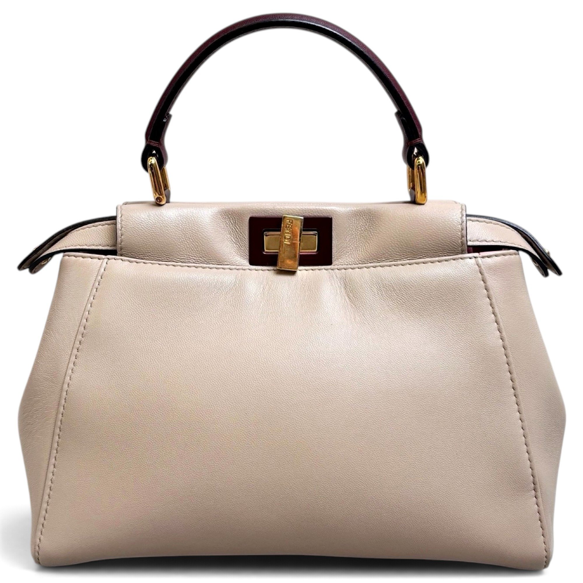 Peekaboo leather handbag
