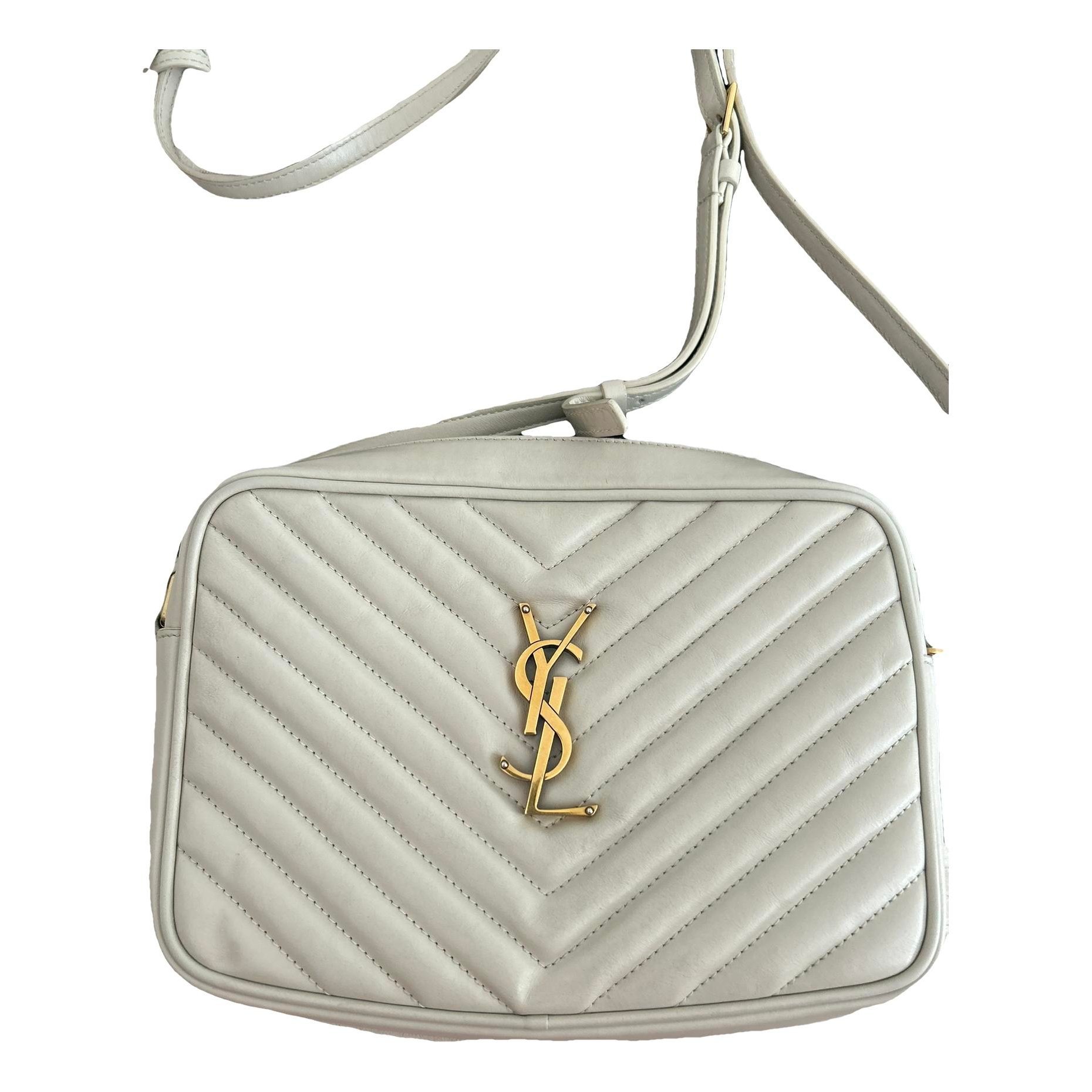 Camera Lou leather crossbody bag