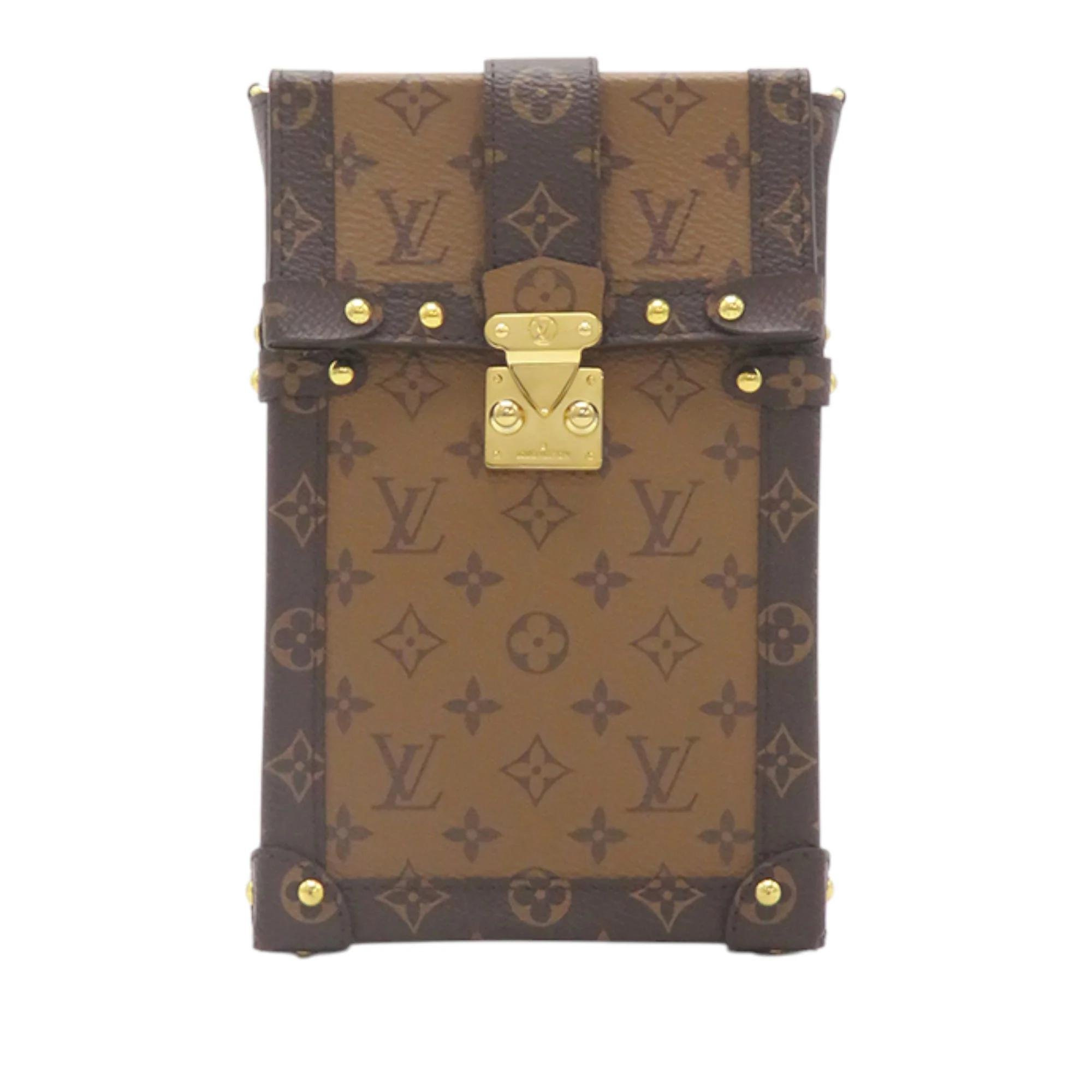 Pochette Trunk leather clutch bag