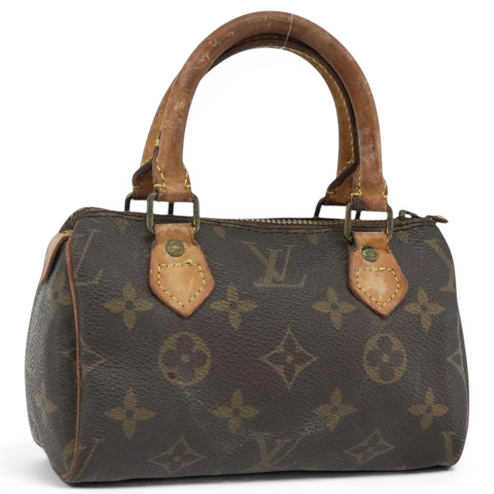 Louis Vuitton Nano Speedy / Mini HL leather handbag