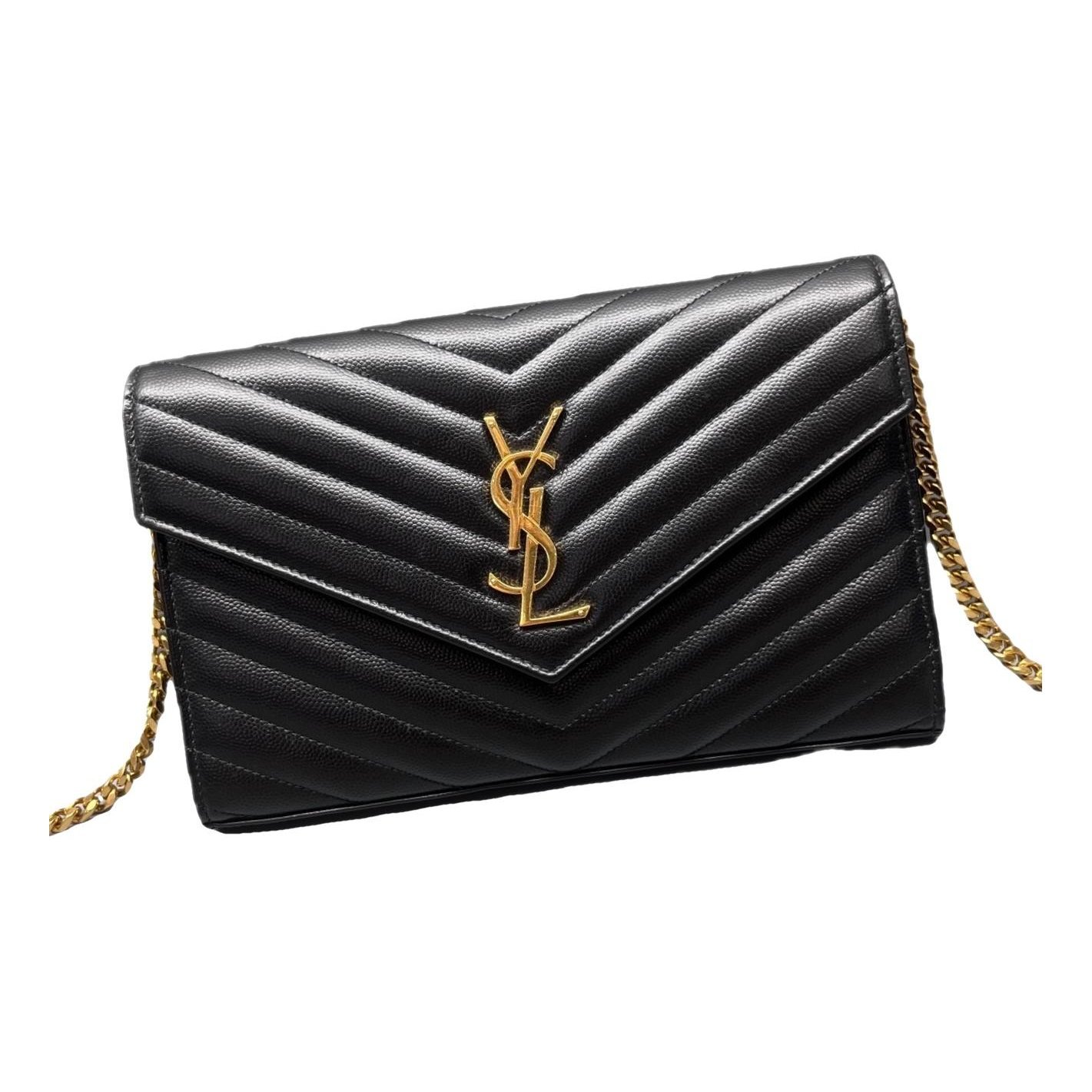 Portefeuille enveloppe leather handbag
