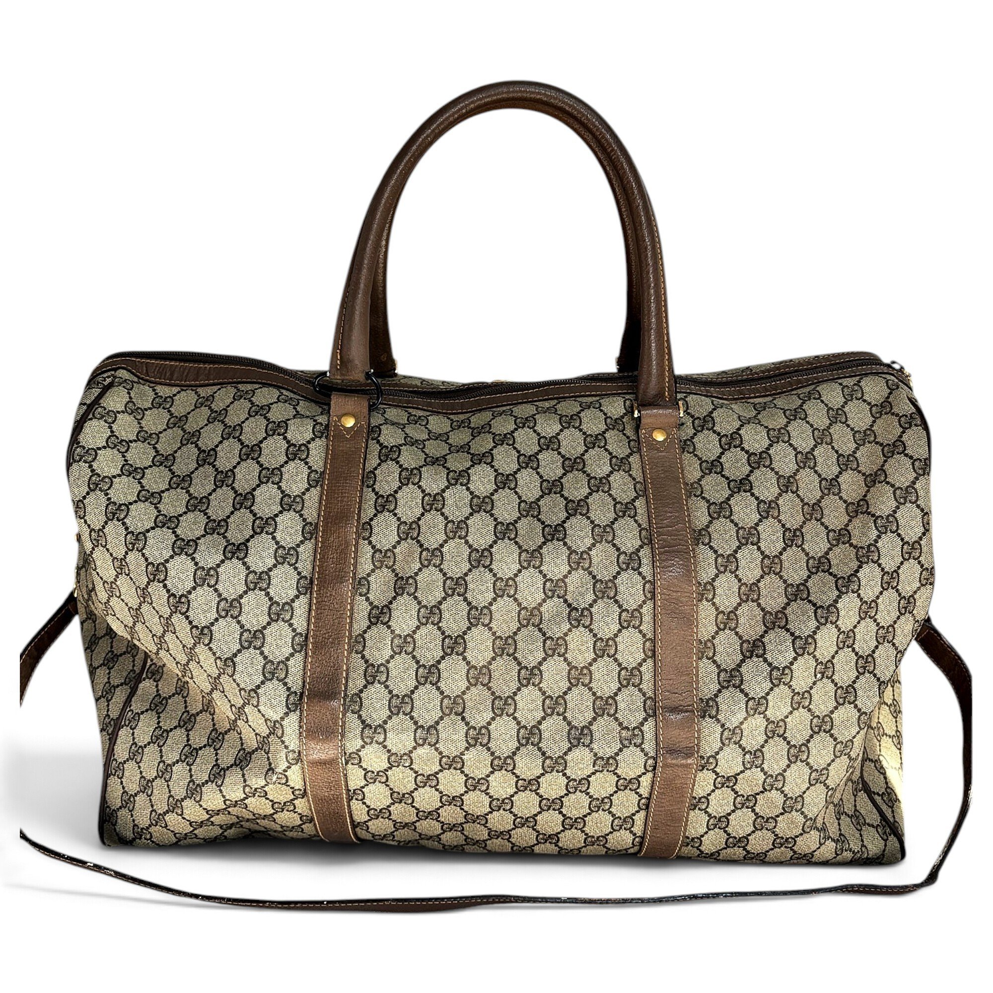 Leather travel bag