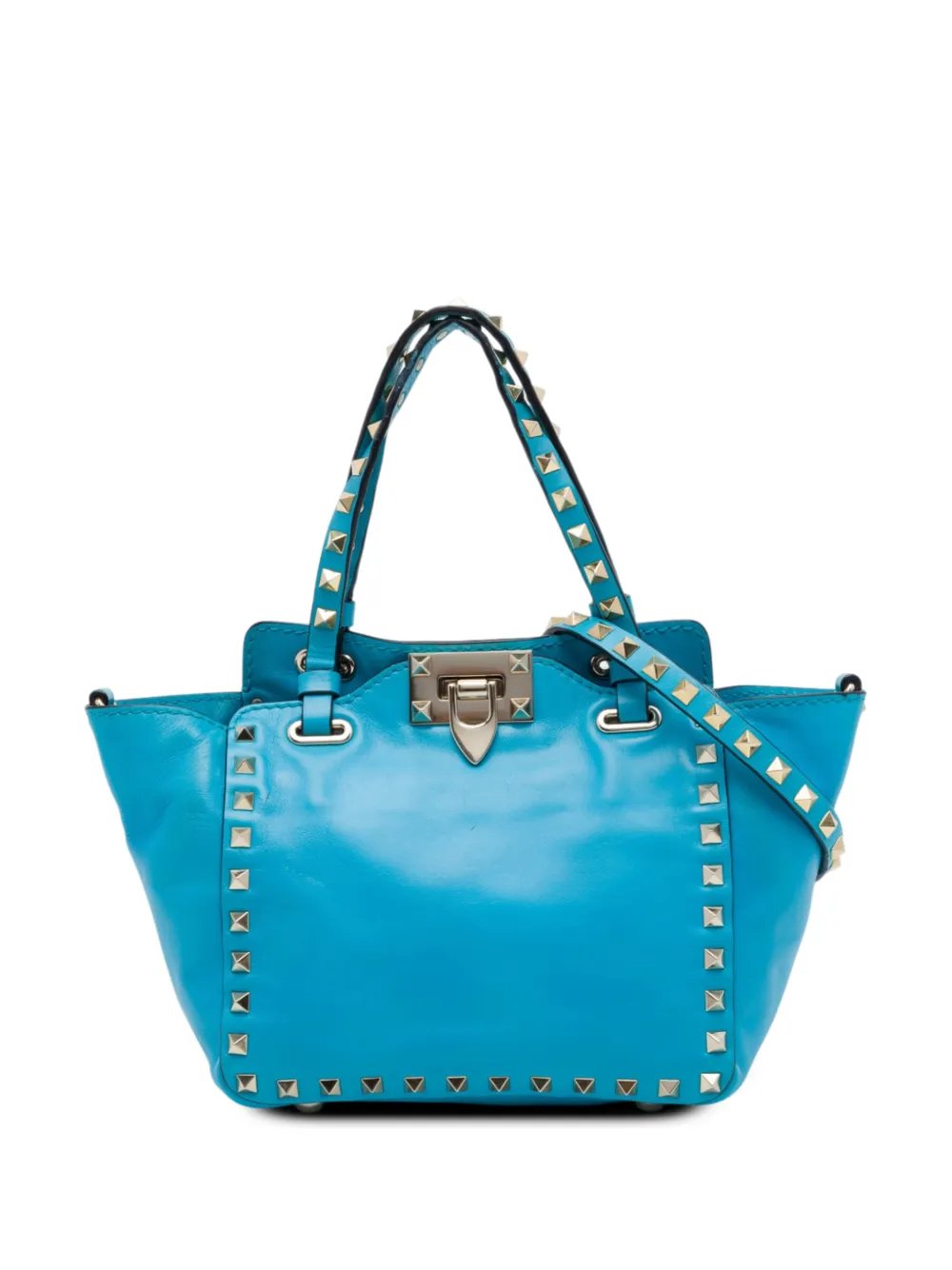 2000-2017 Mini Leather Rockstud Trapeze satchel