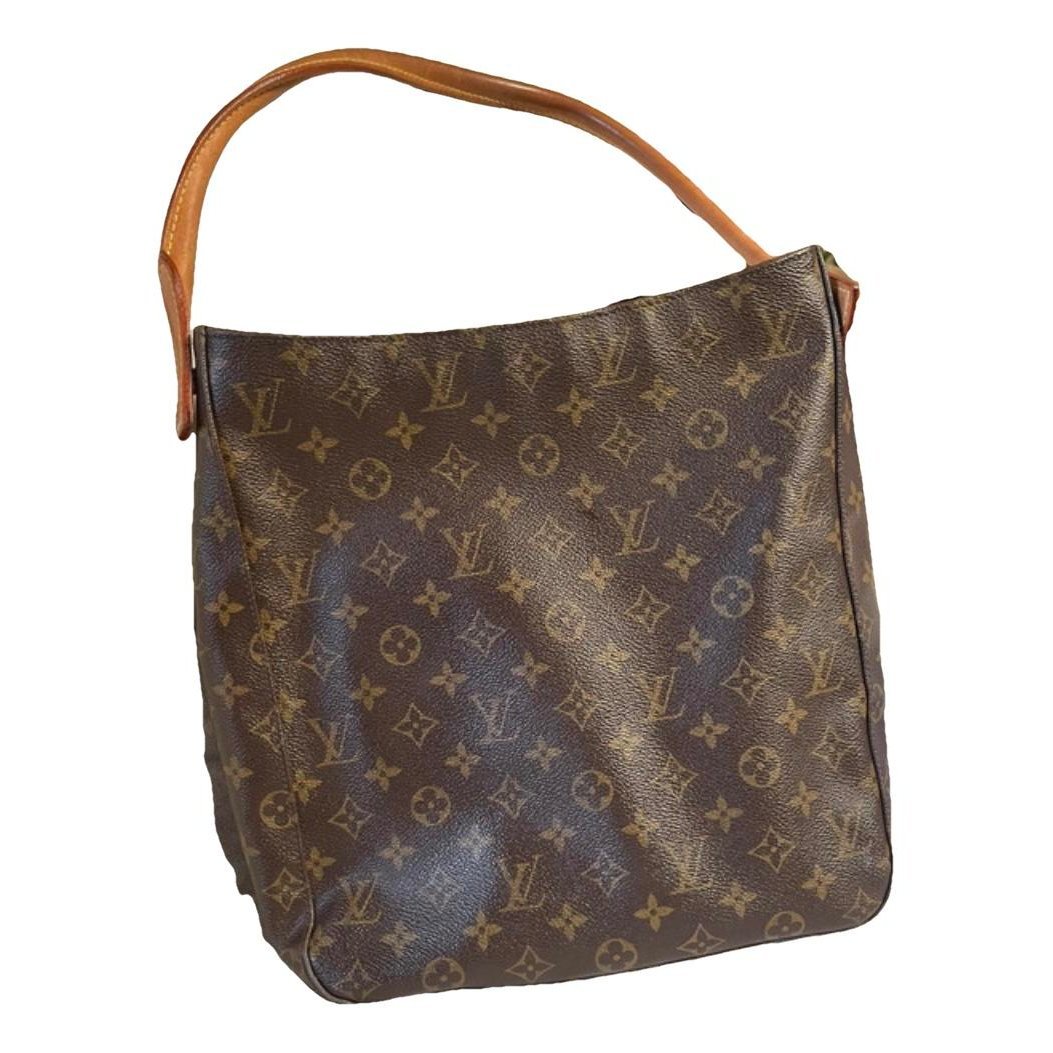 Looping leather handbag