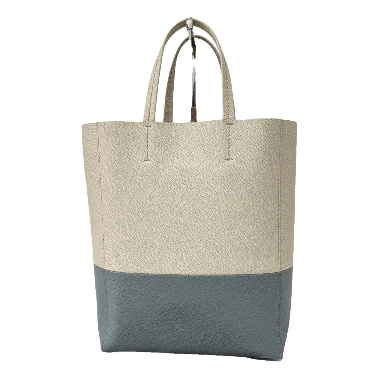 Cabas leather handbag