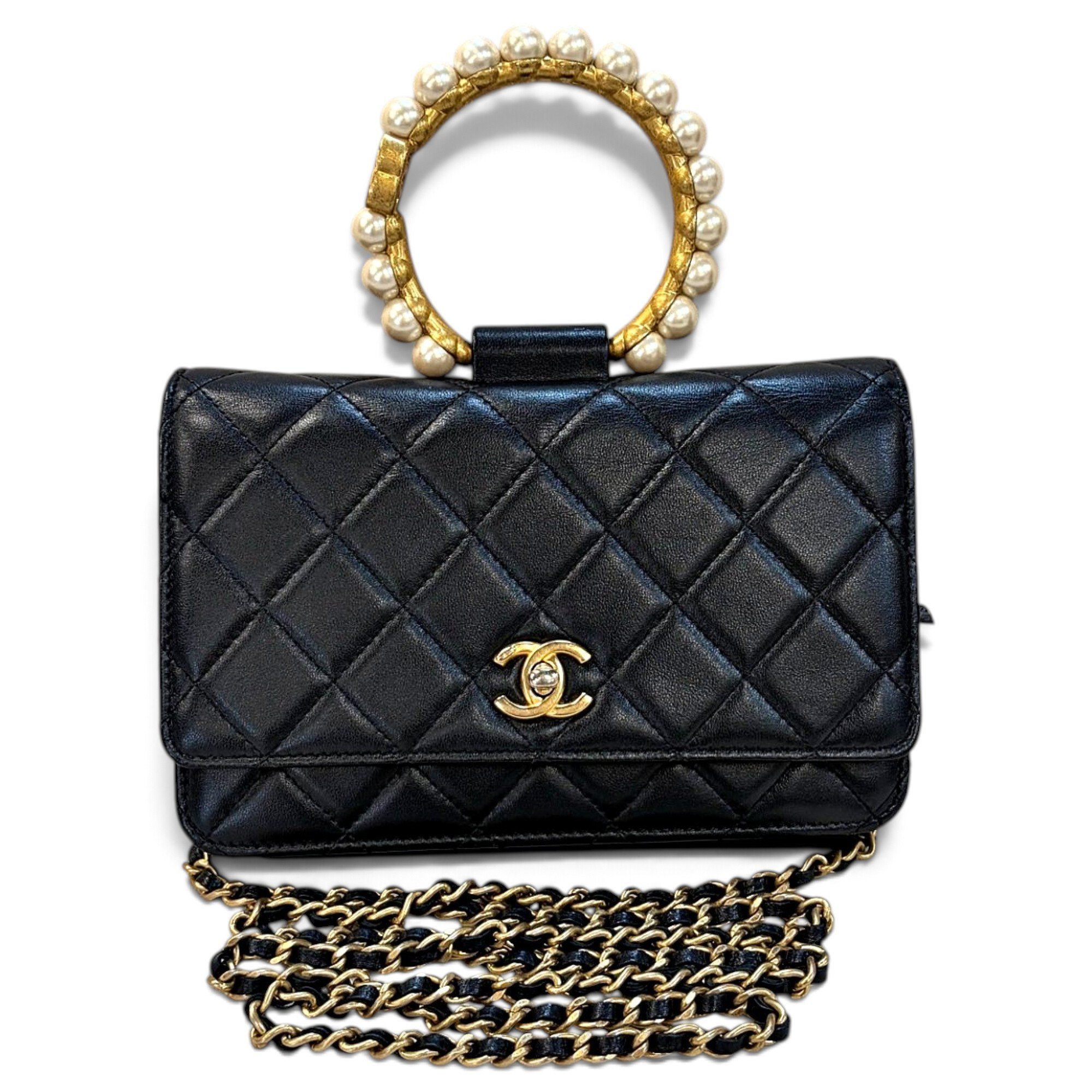 Wallet On Chain Timeless/Classique leather handbag