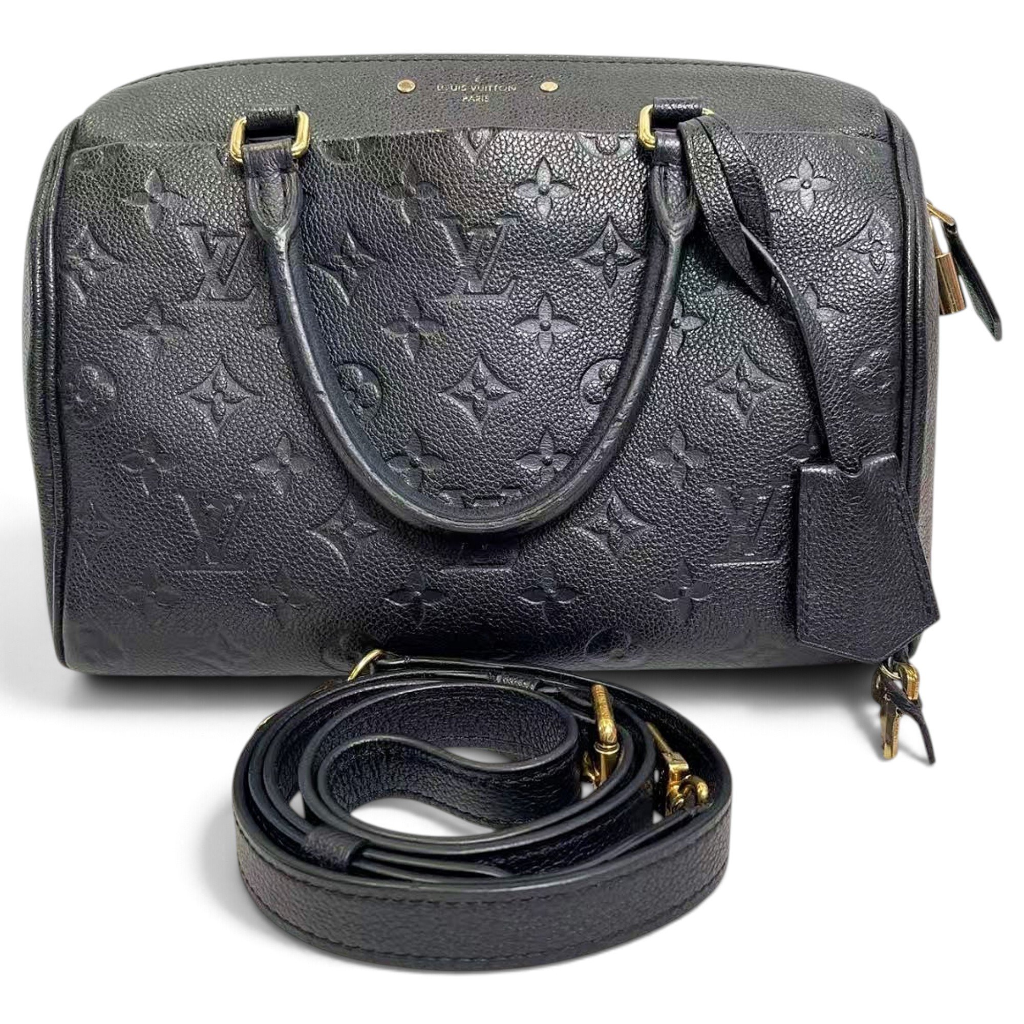 Speedy leather handbag