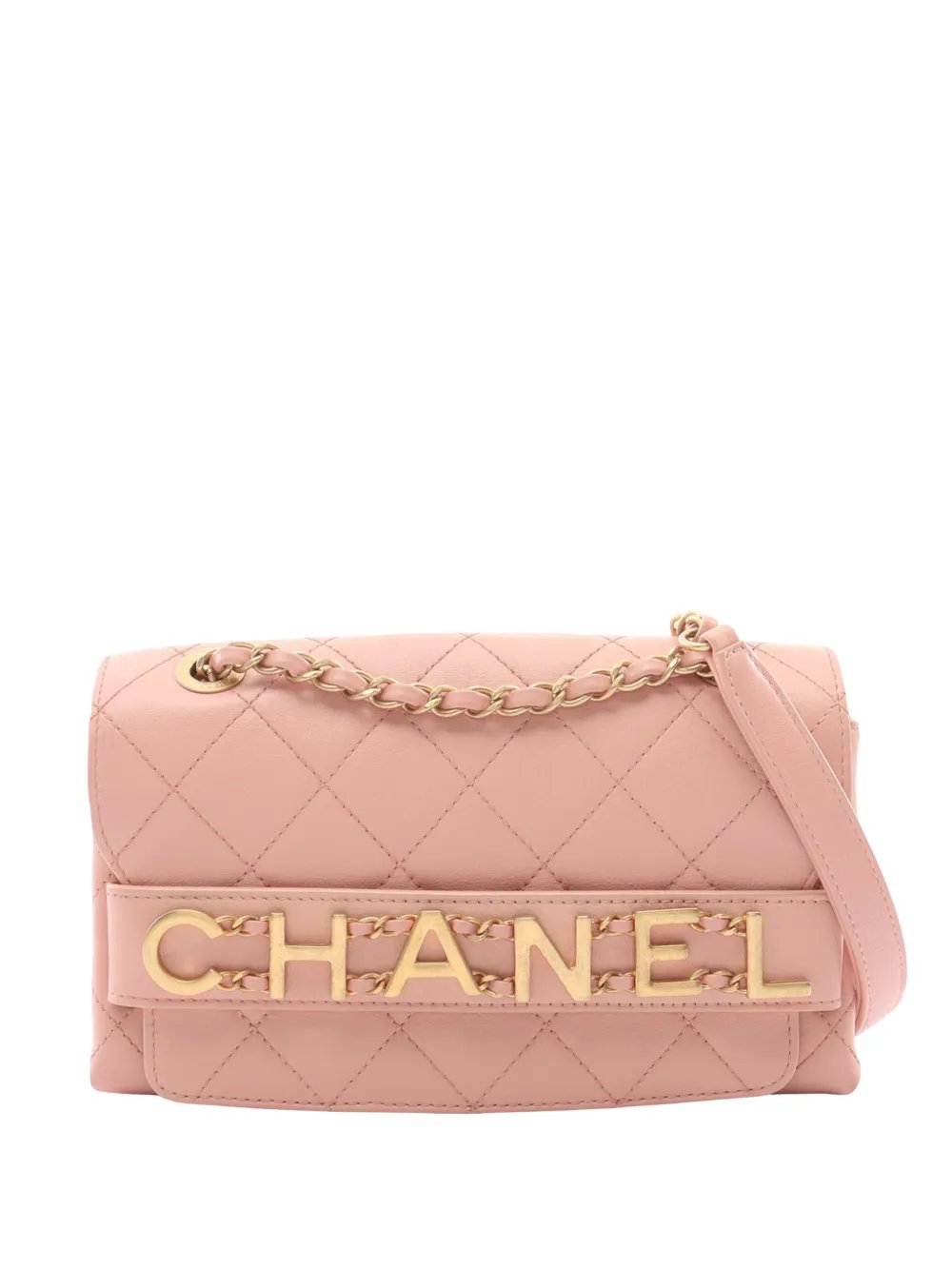 2019 Small Quilted Calfskin Enchained Flap crossbody bag