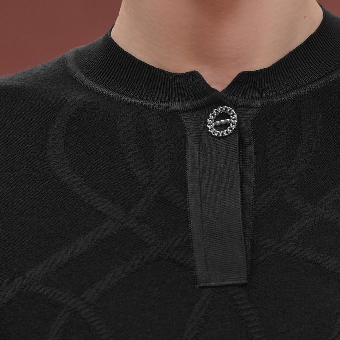 Noir "Palefroi Remix" Short-sleeve Sweater