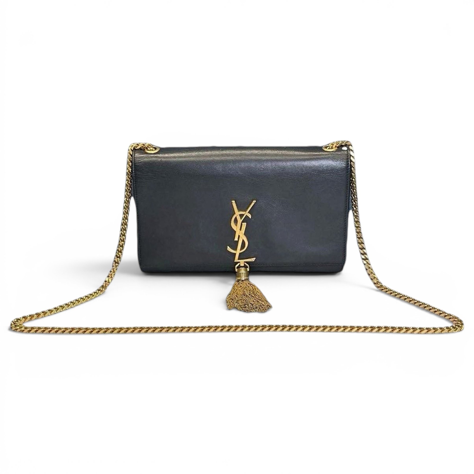 Pompom Kate leather handbag