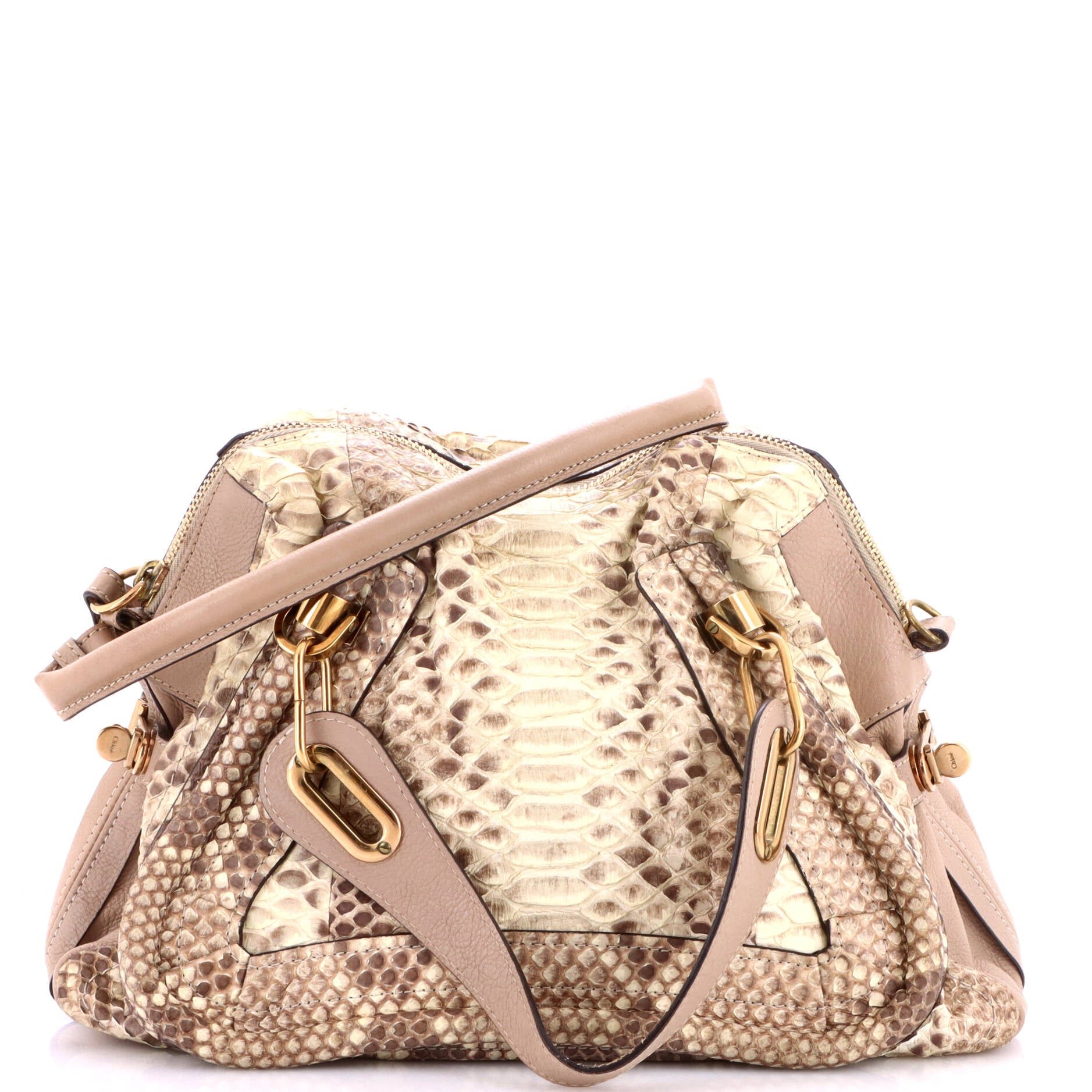 Paraty Top Handle Bag Python Medium
