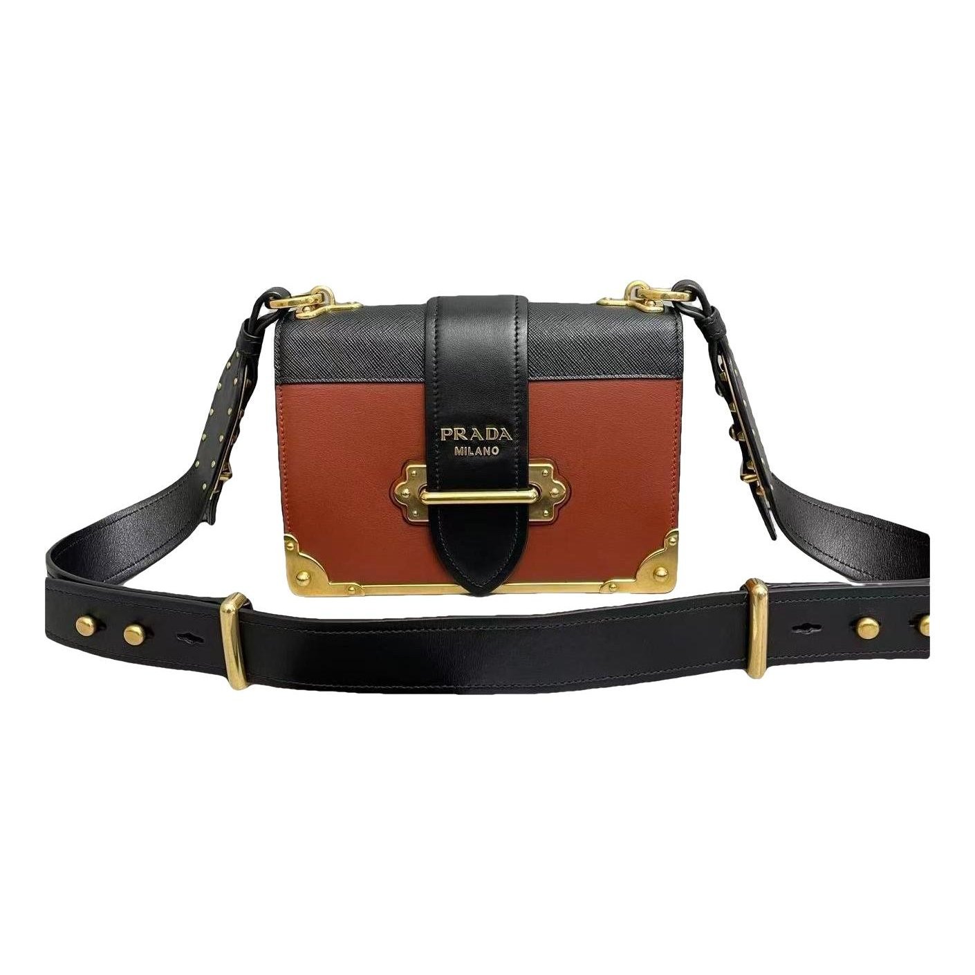 Cahier leather handbag