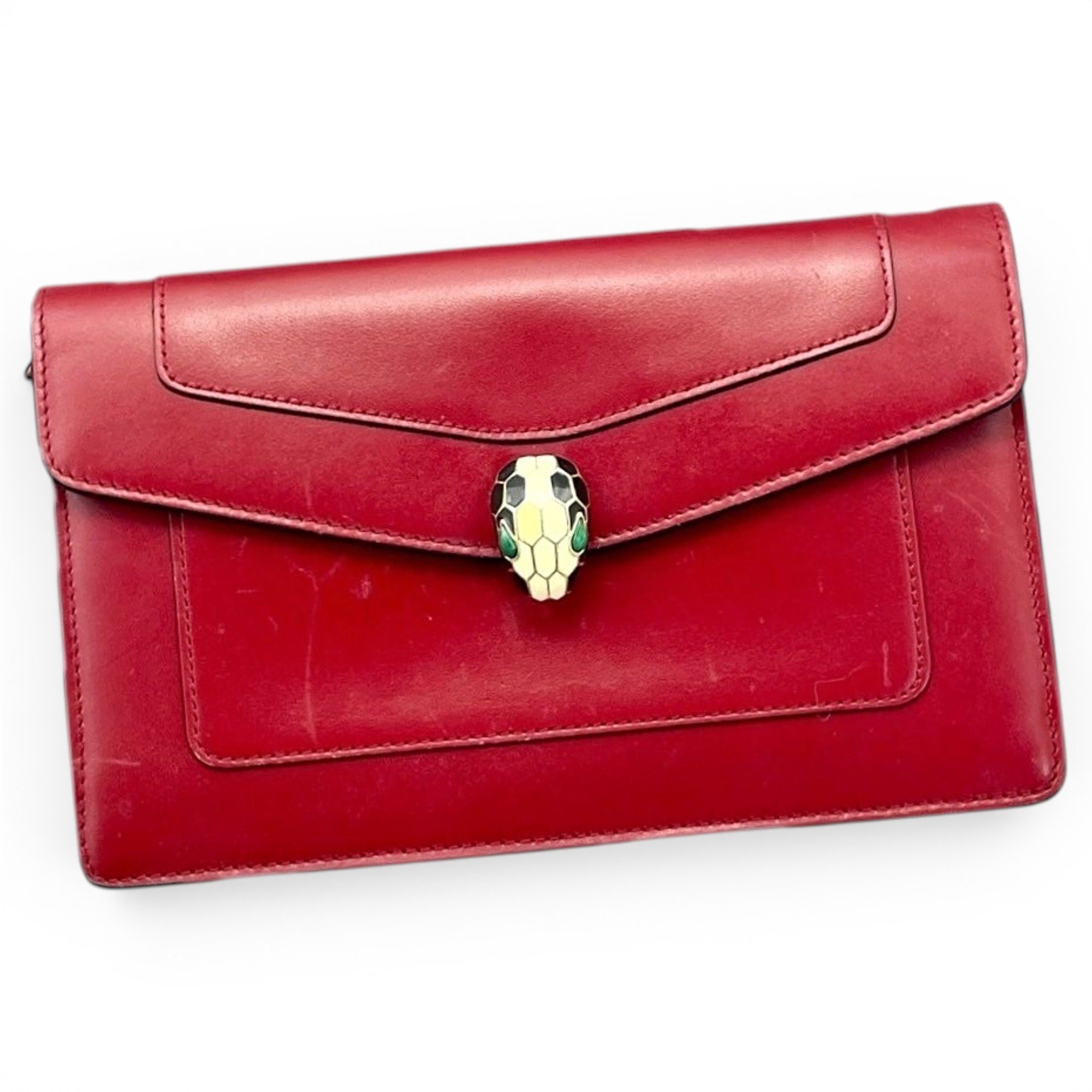 Serpenti leather handbag