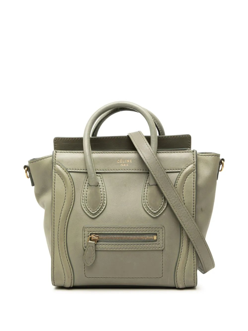 2012 Nano Leather Luggage Tote satchel