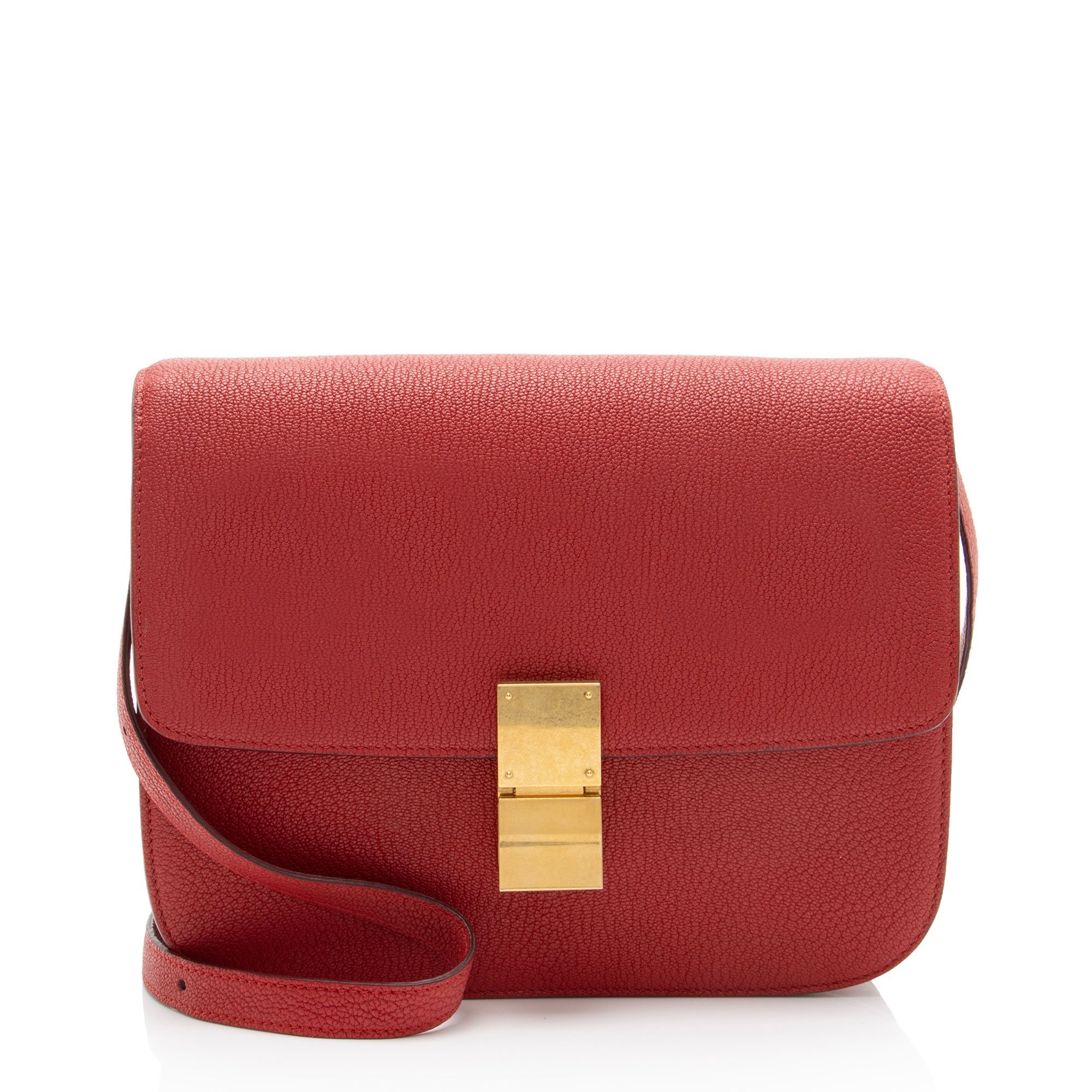 Classic leather crossbody bag