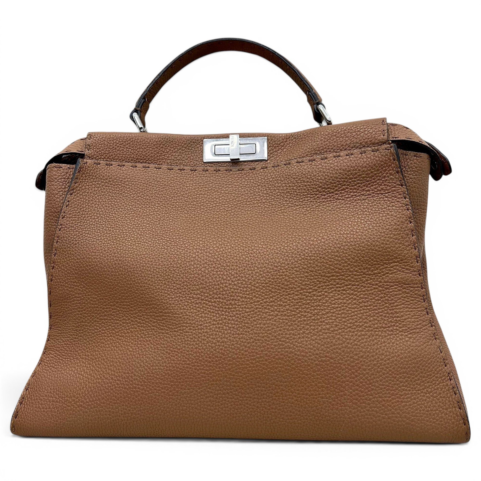 Peekaboo leather handbag