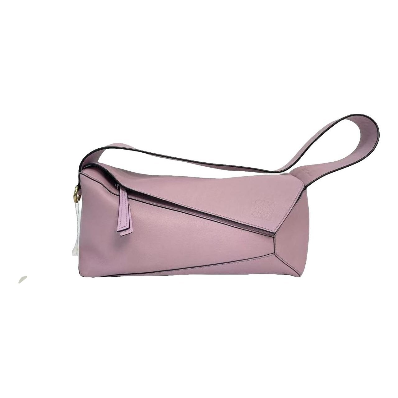 Puzzle leather handbag