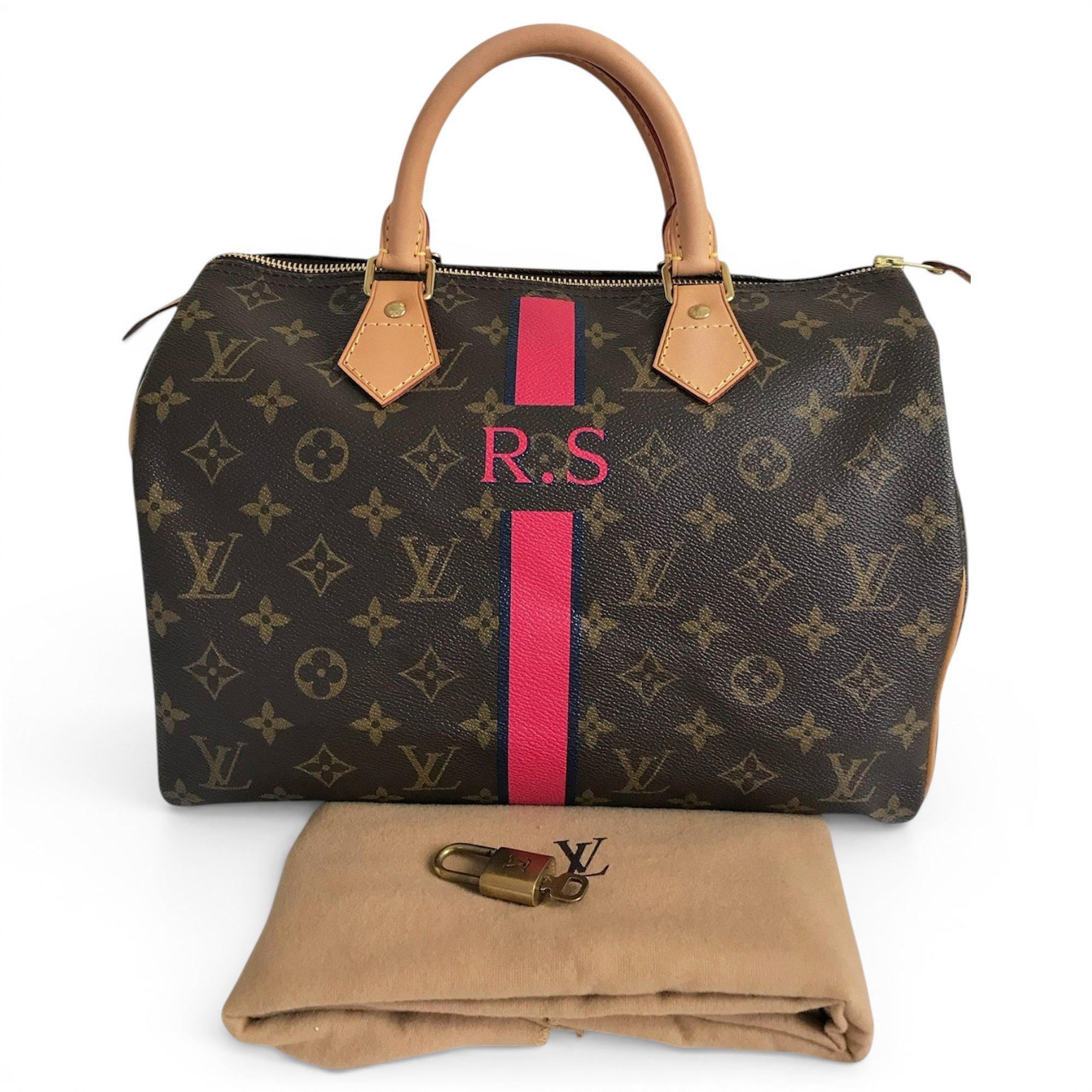 Speedy leather handbag