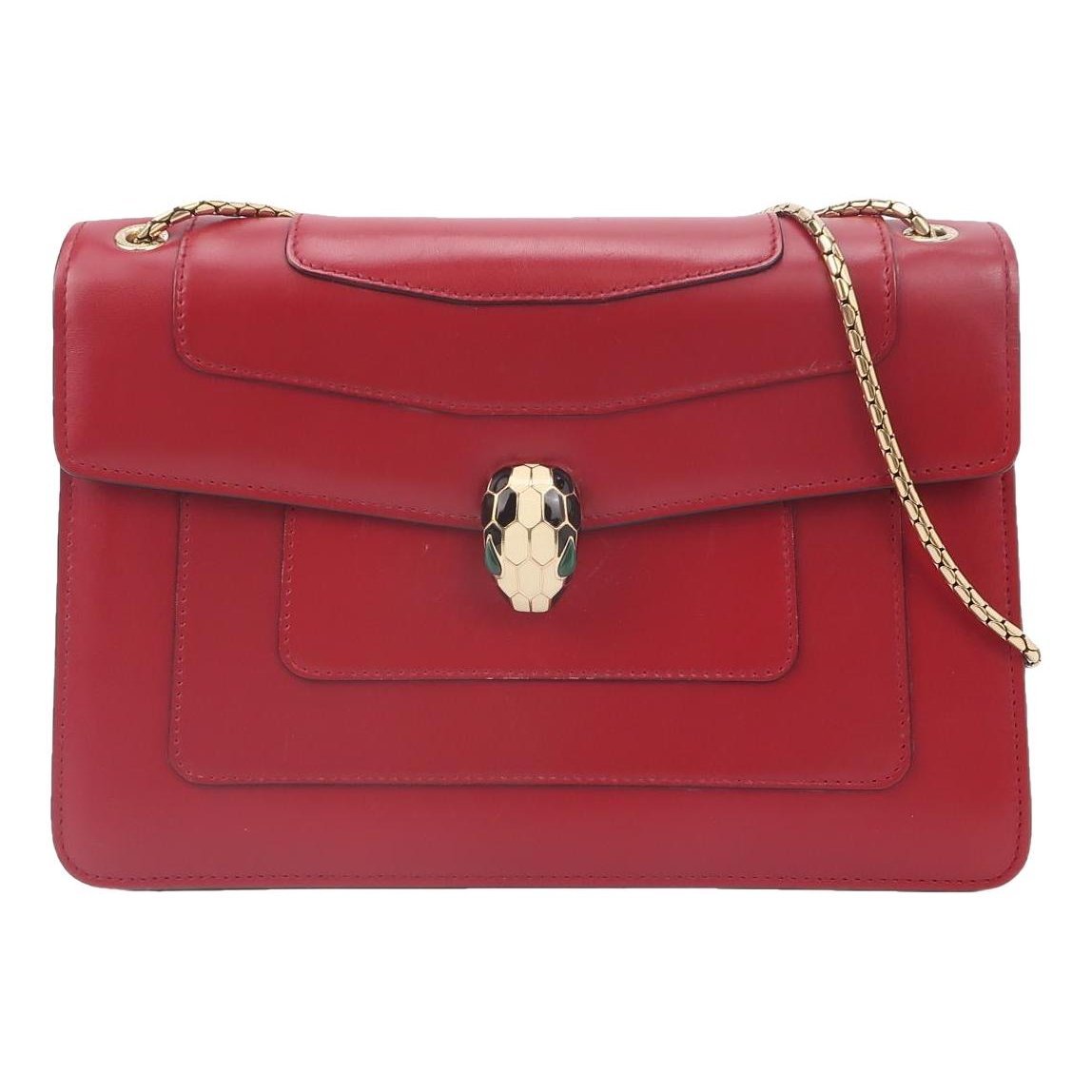 Serpenti leather handbag