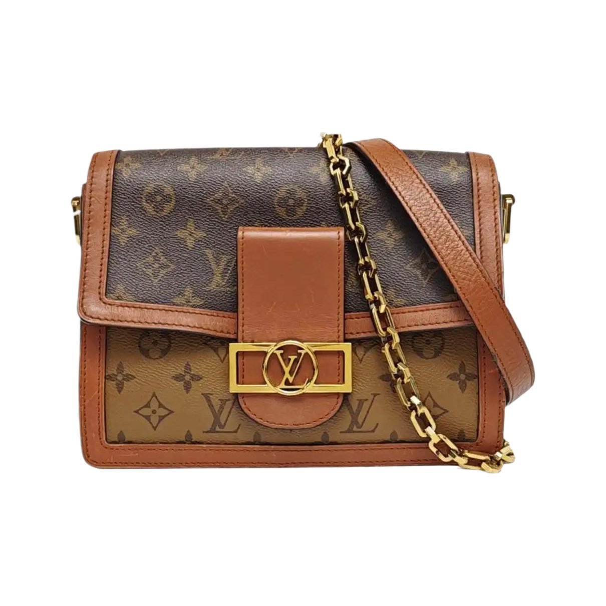 Dauphine leather crossbody bag