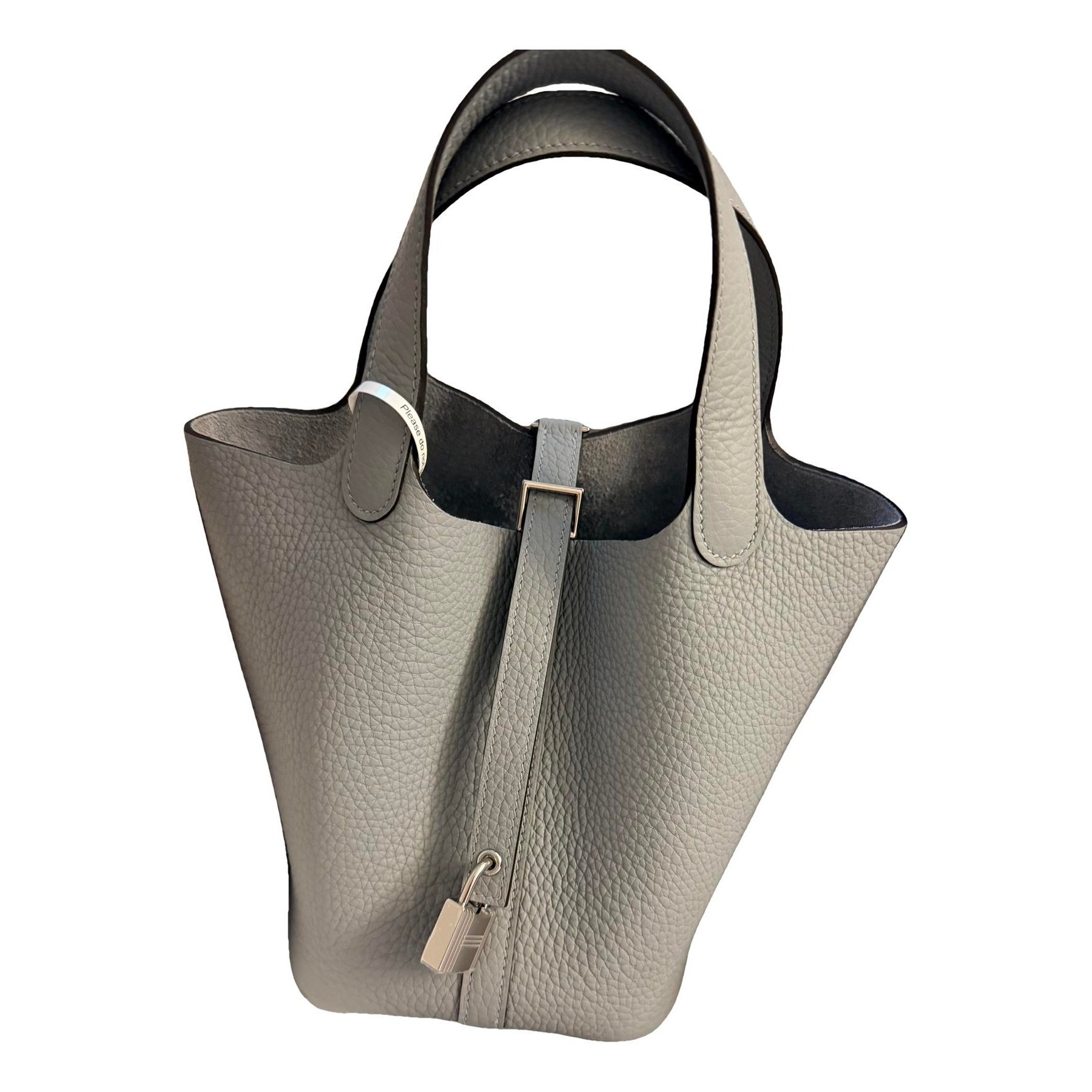 Picotin leather tote