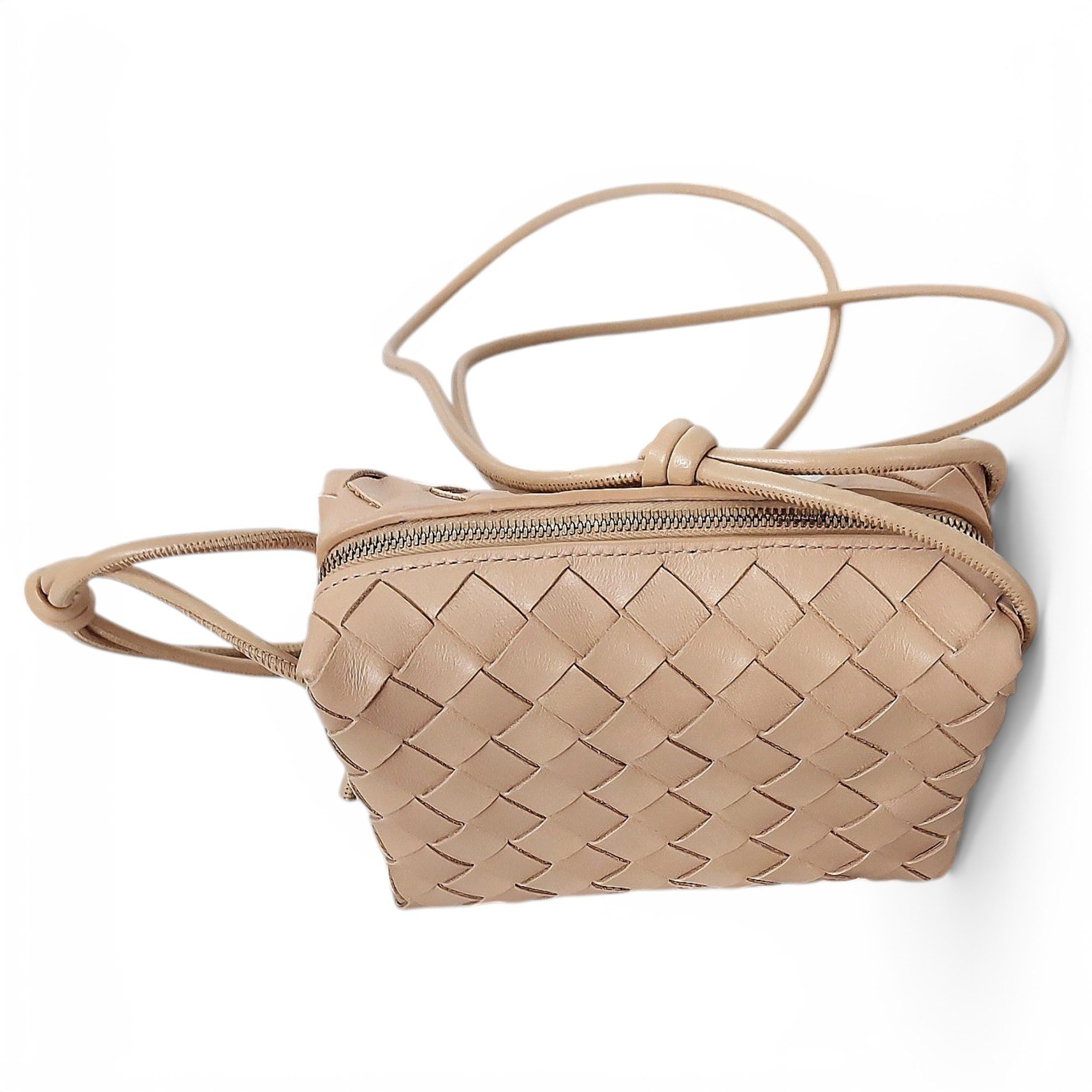Loop leather crossbody bag