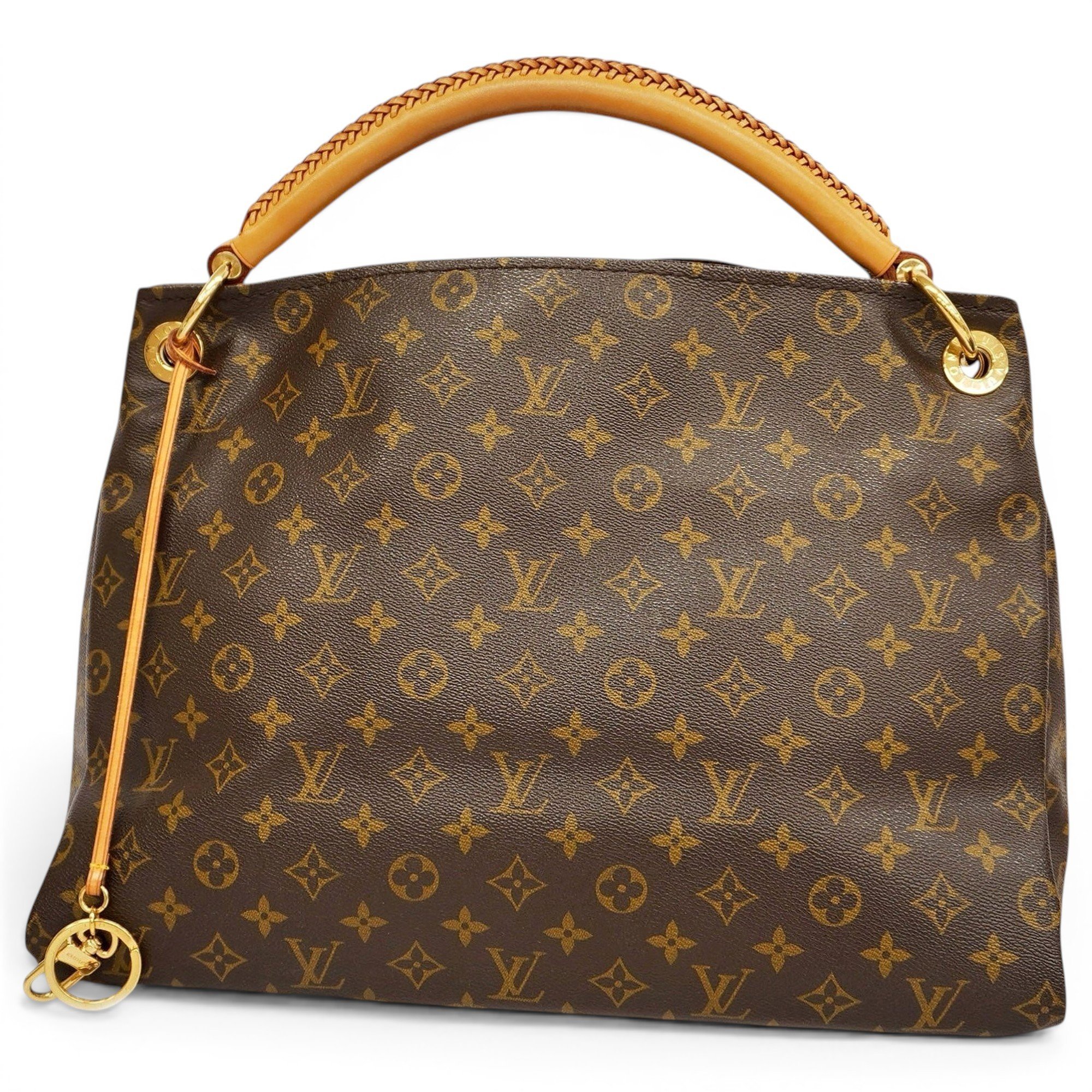 Artsy leather handbag