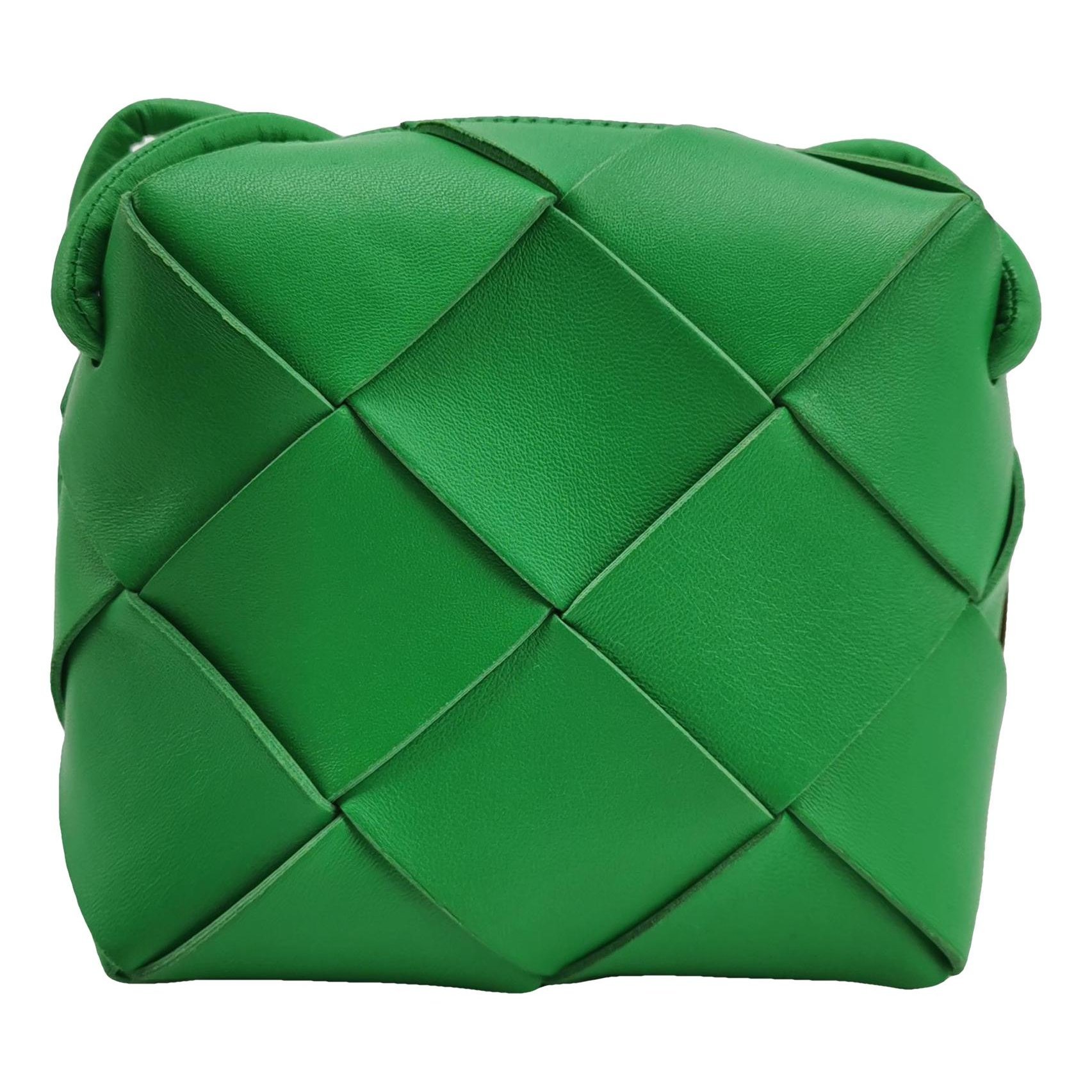 Cassette leather handbag