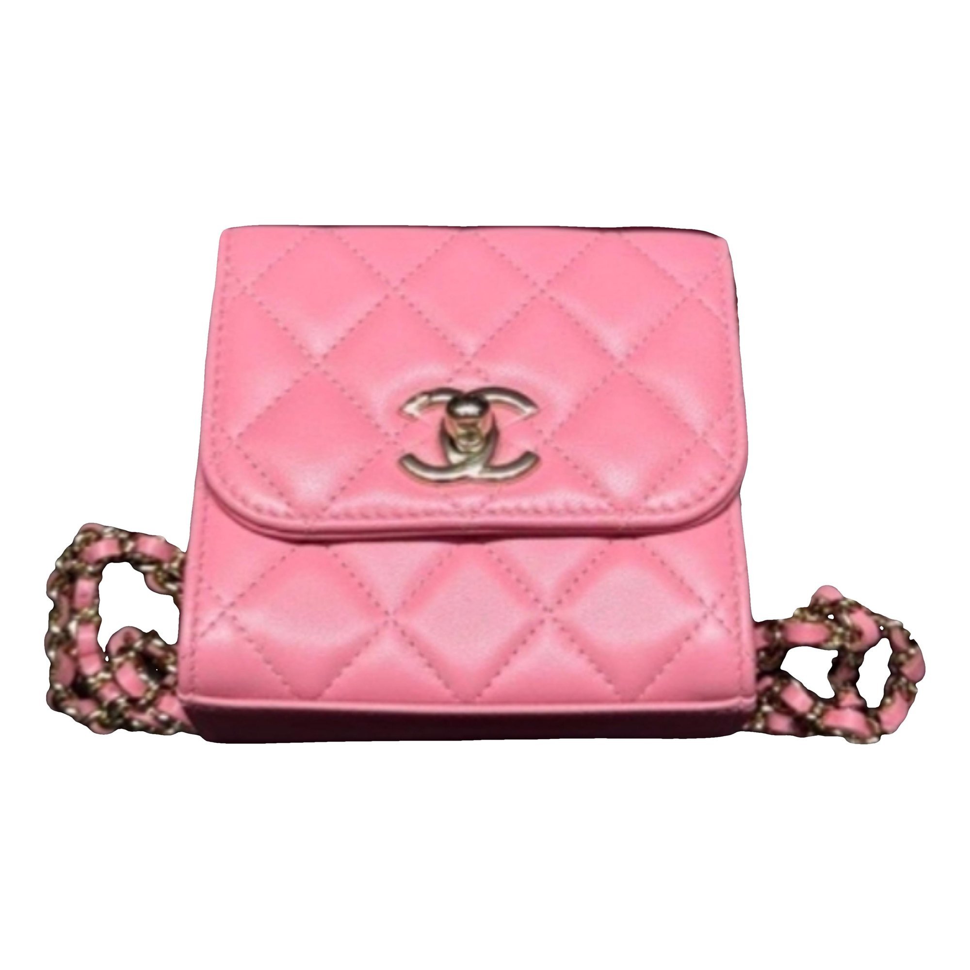 Trendy CC leather crossbody bag