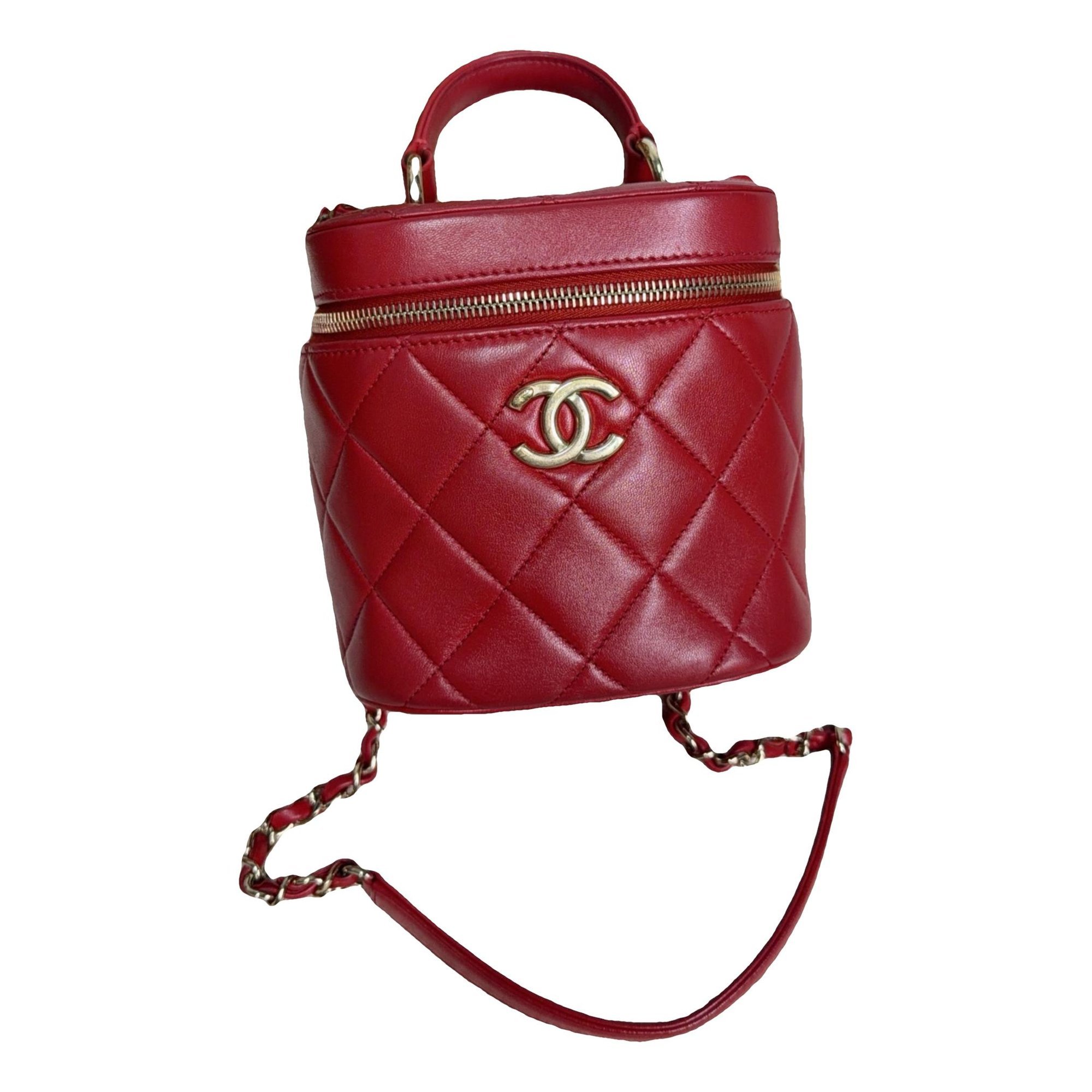Trendy CC Vanity leather handbag