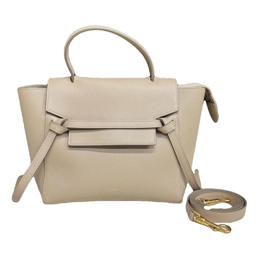 Belt leather handbag