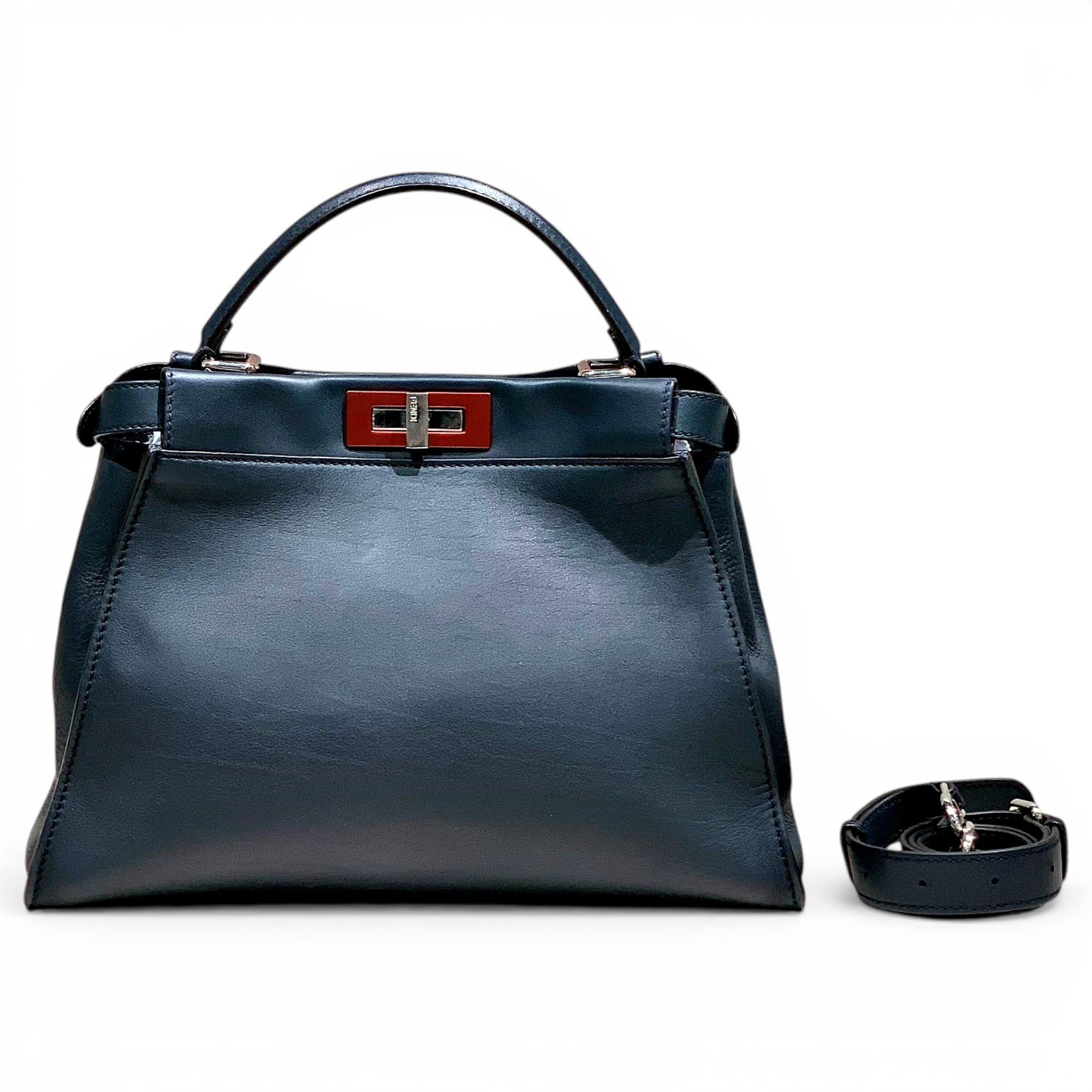 Peekaboo leather handbag