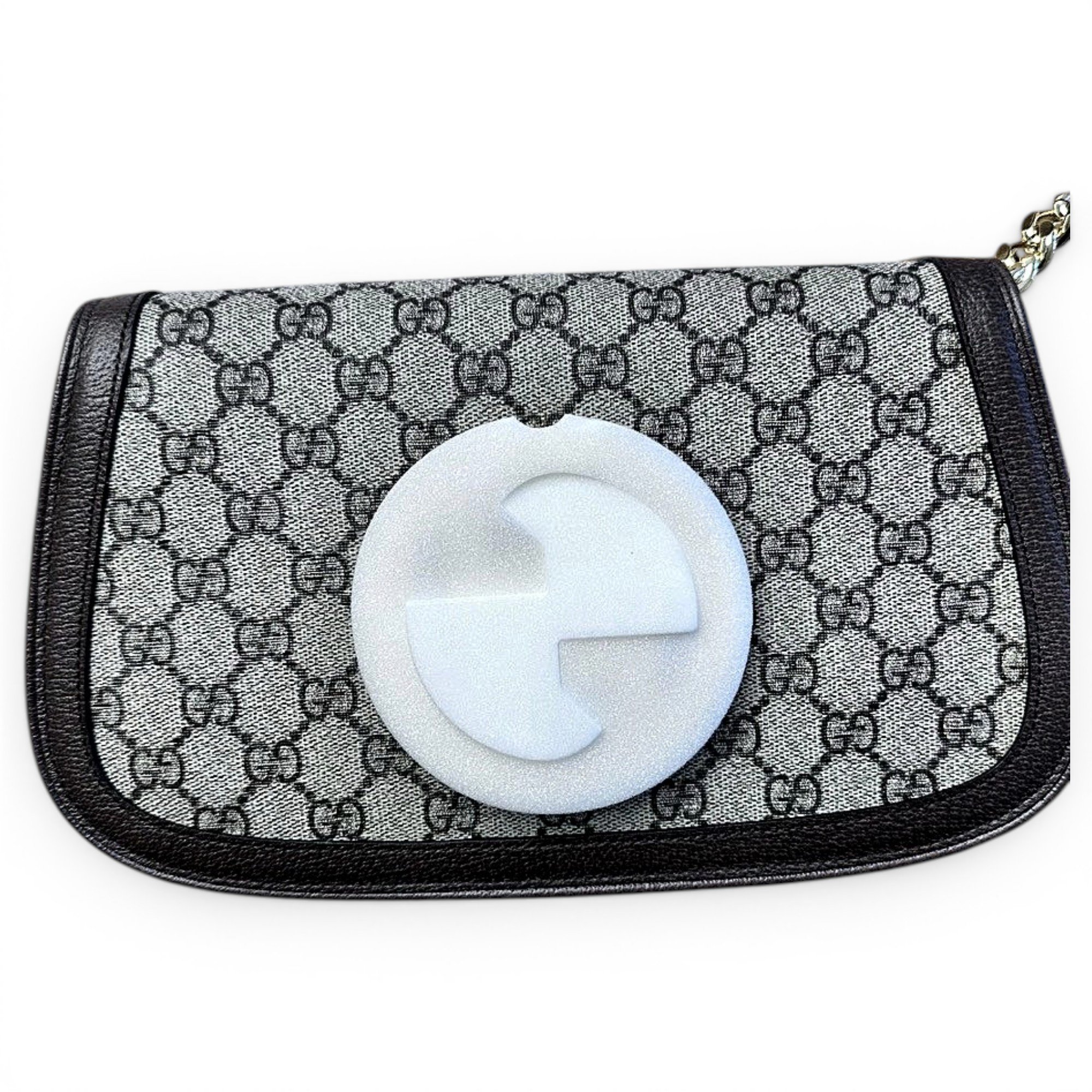 Blondie leather clutch bag
